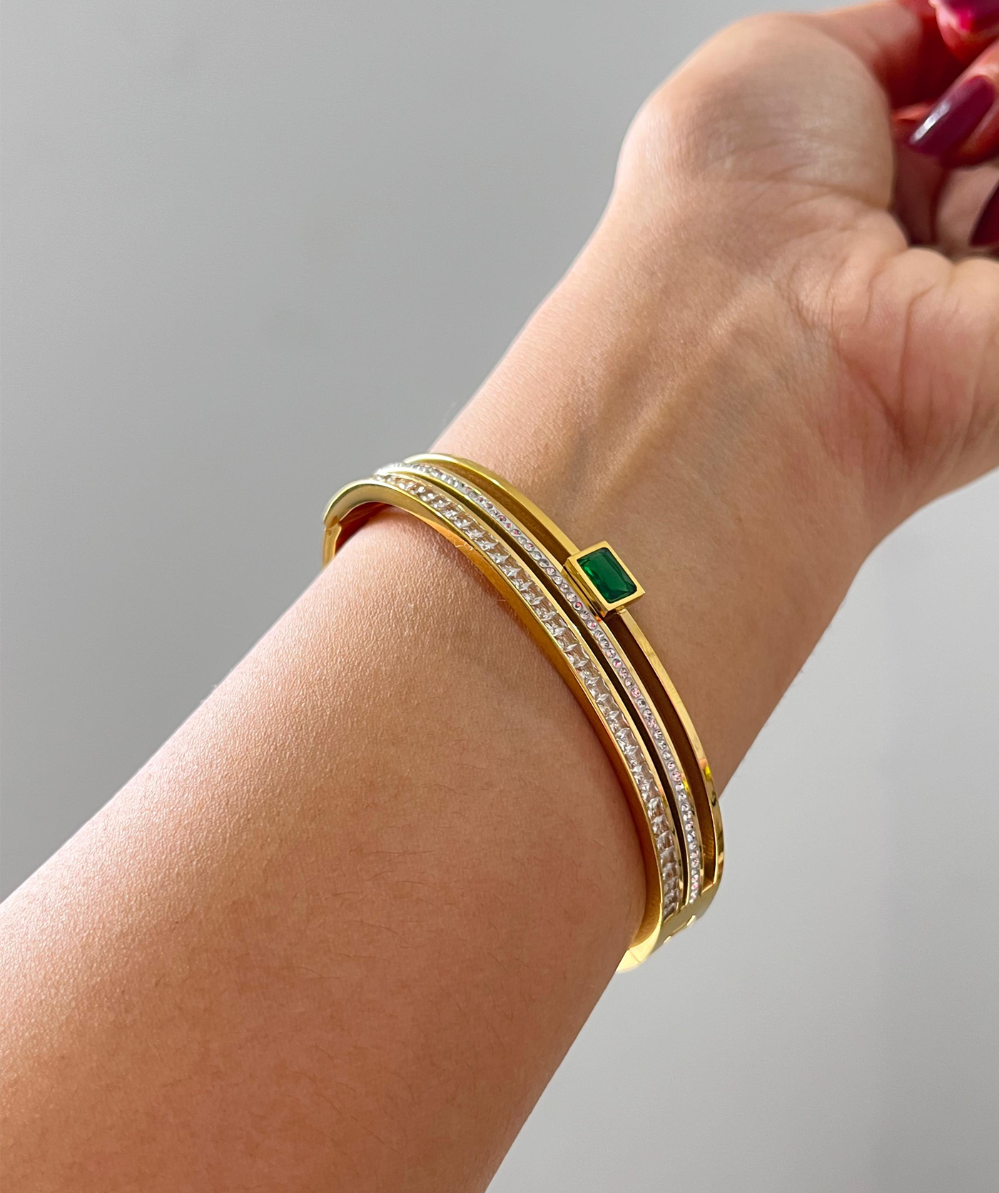 Emerald Dot Bracelet