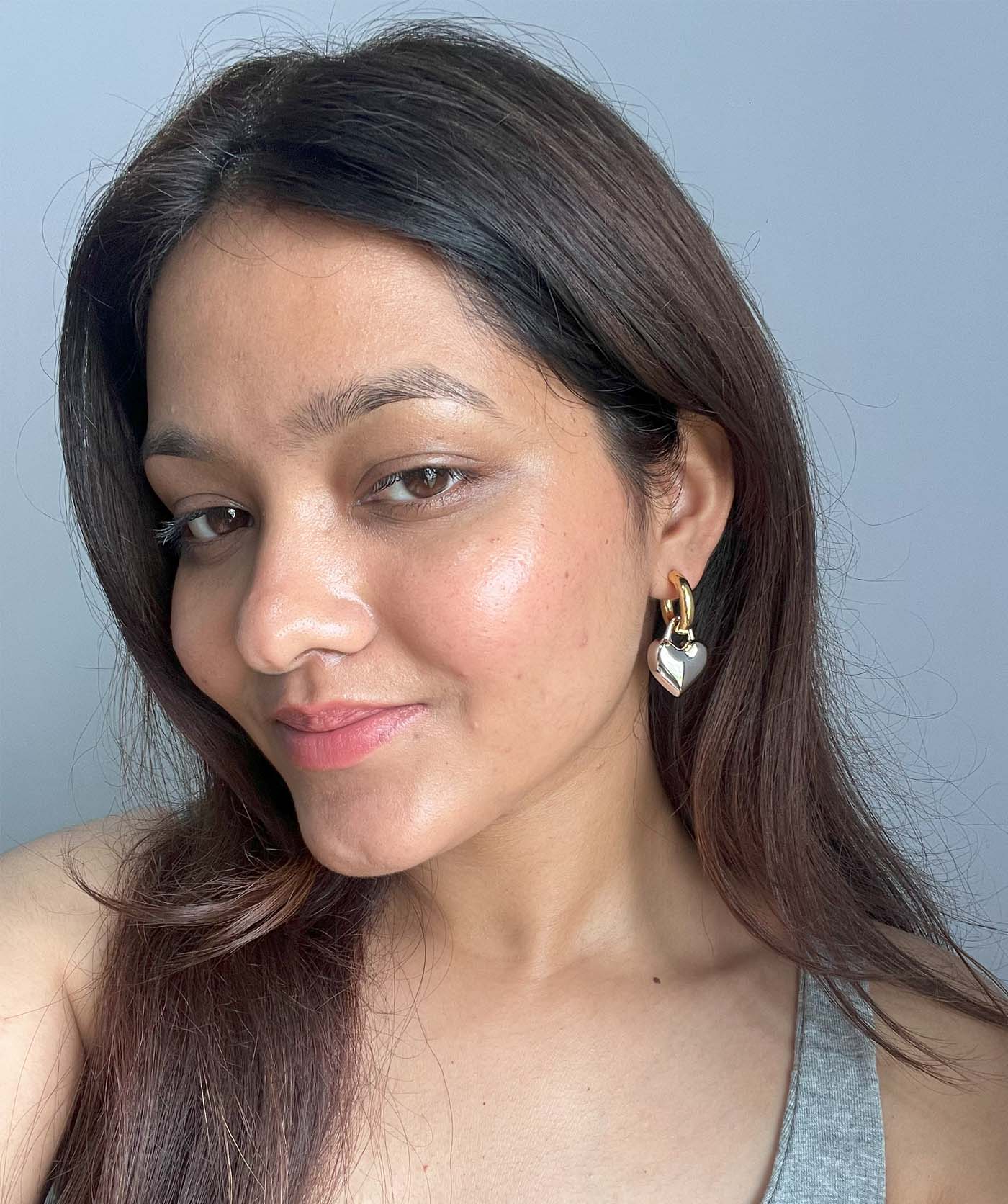 Silver Hearts Aflutter Earrings