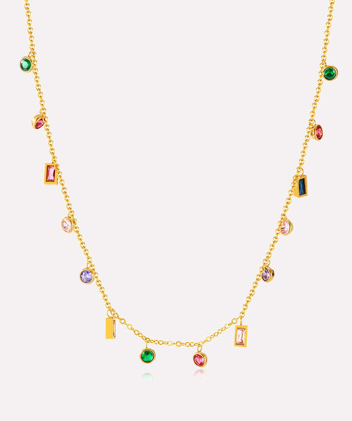 Rainbow Twist Necklace