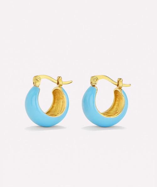 Bubble Blue Earrings