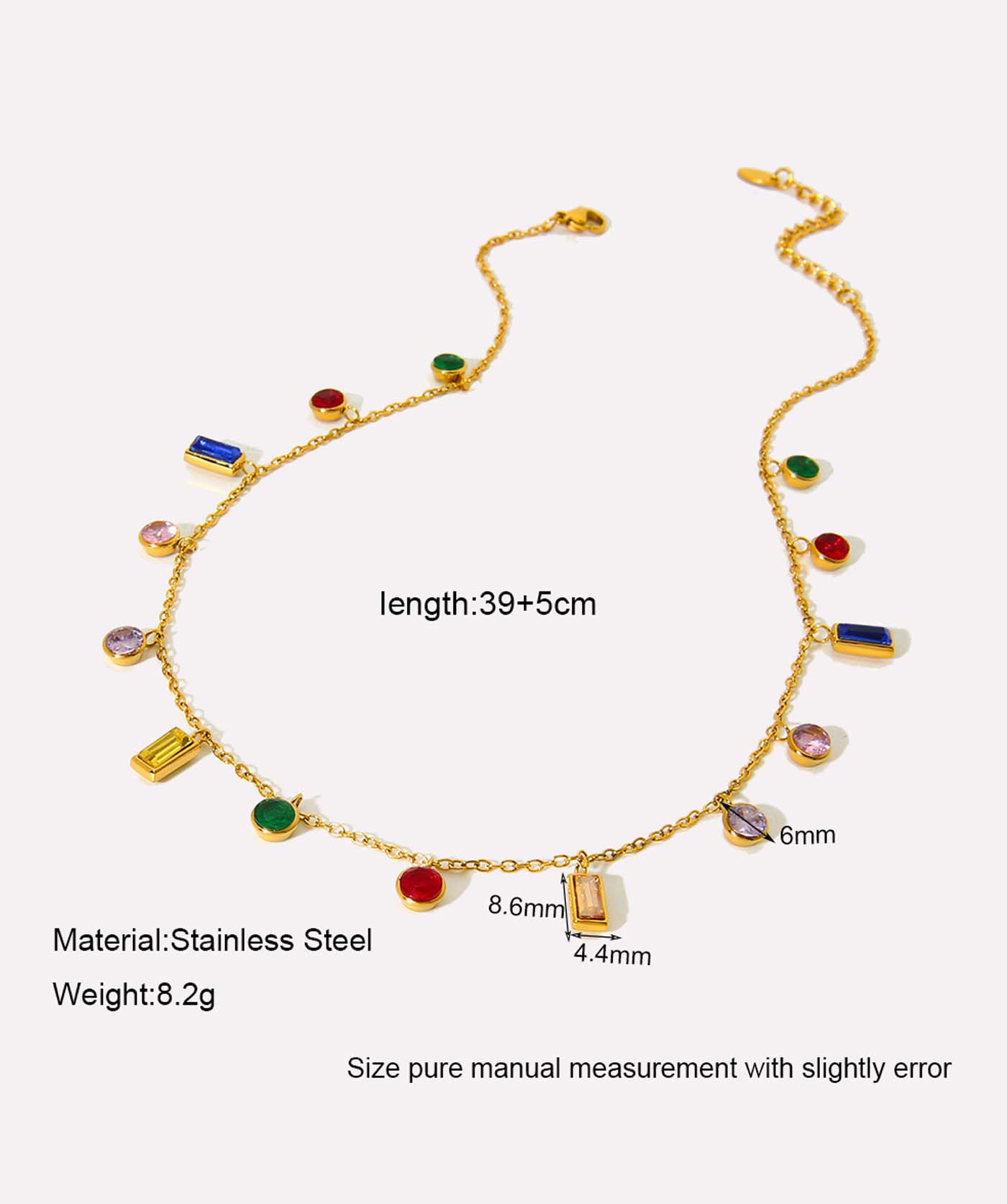 Rainbow Twist Necklace