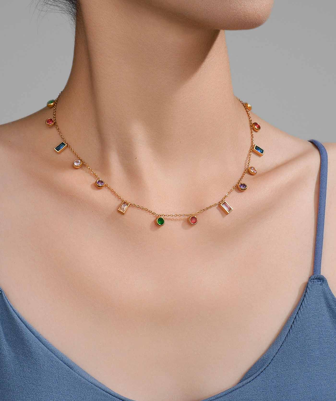 Rainbow Twist Necklace