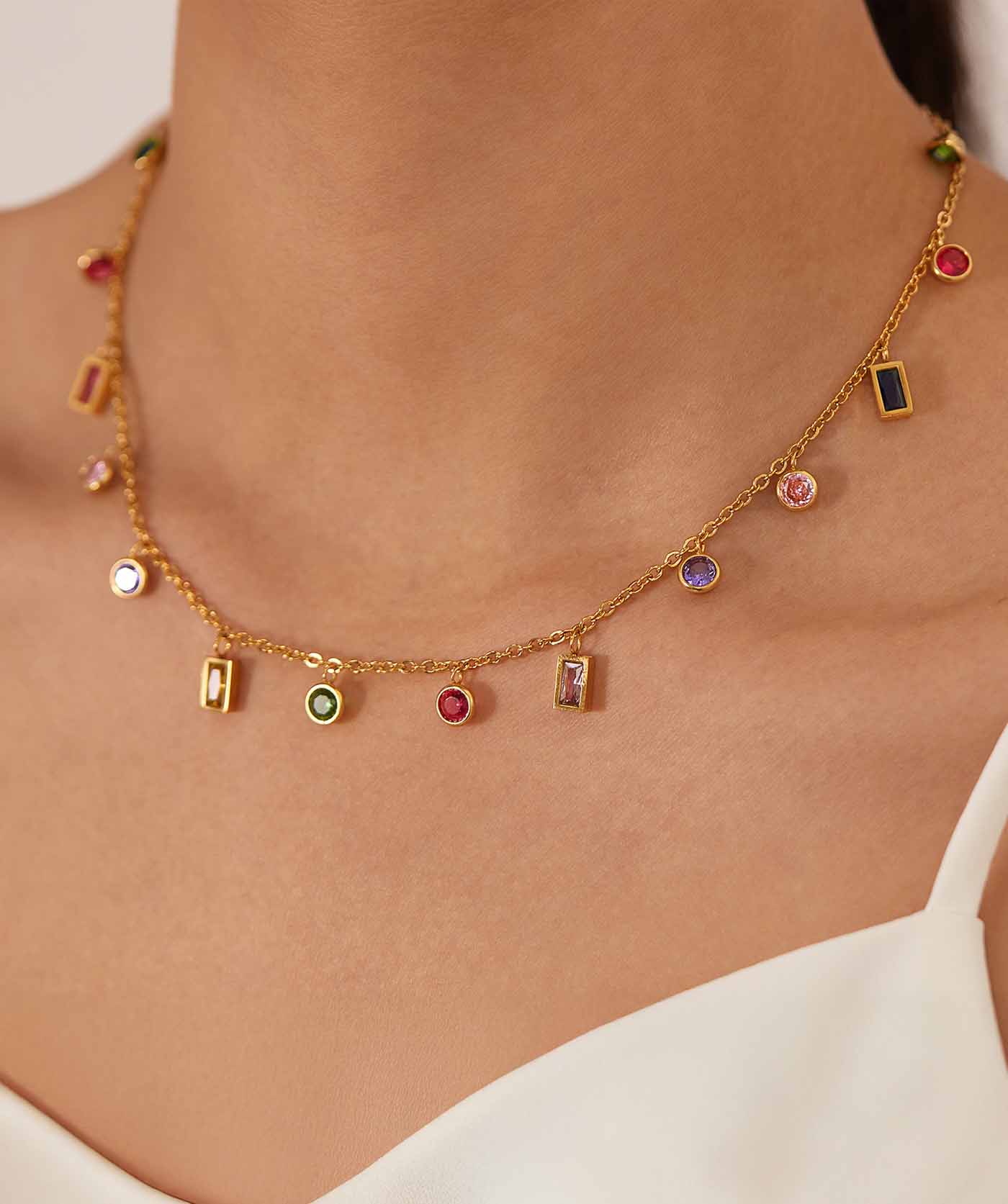 Rainbow Twist Necklace