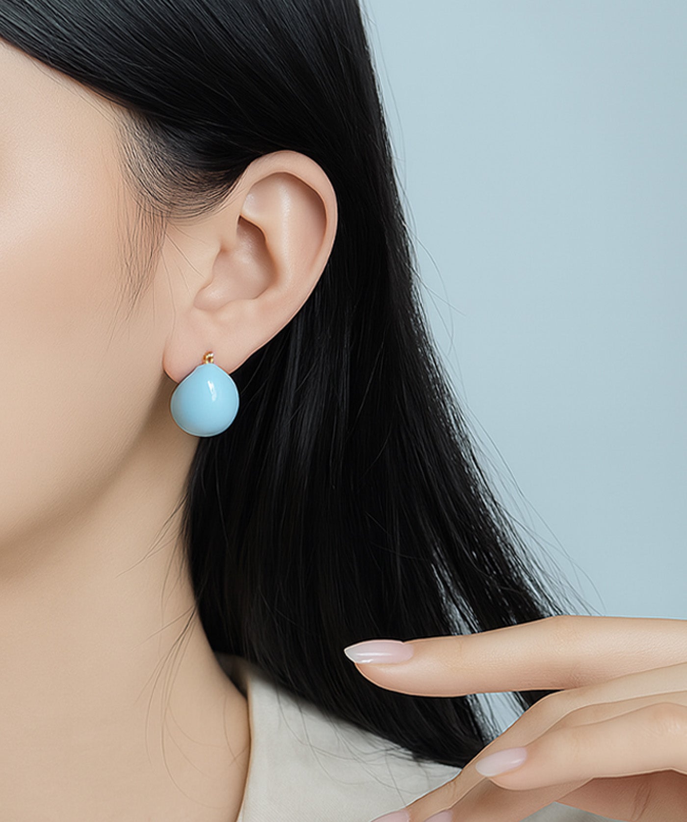 Bubble Blue Earrings