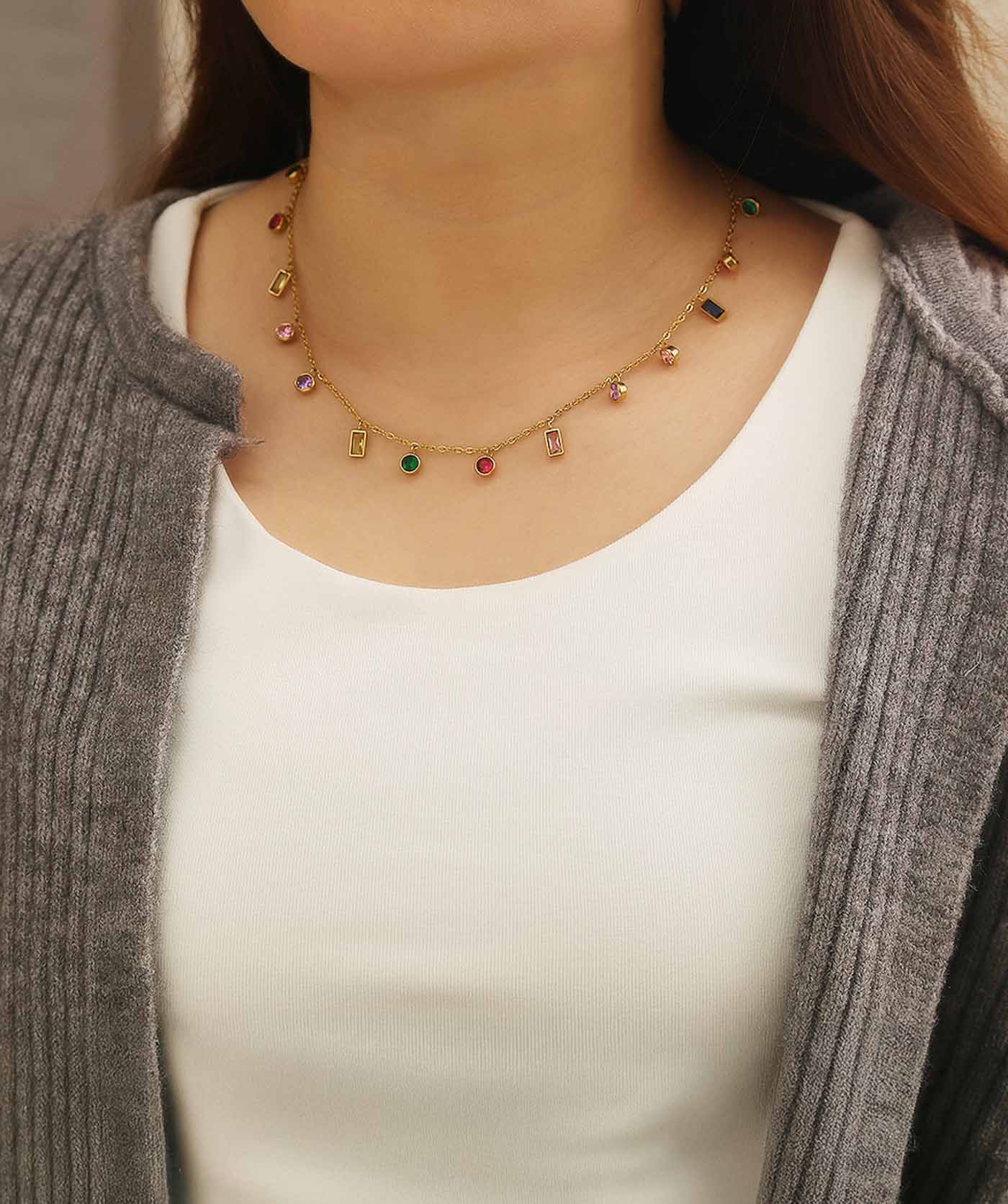 Rainbow Twist Necklace