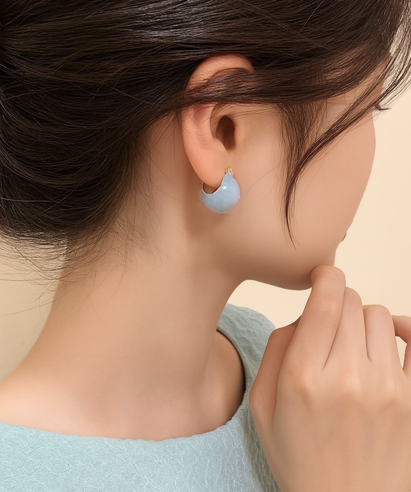 Bubble Blue Earrings