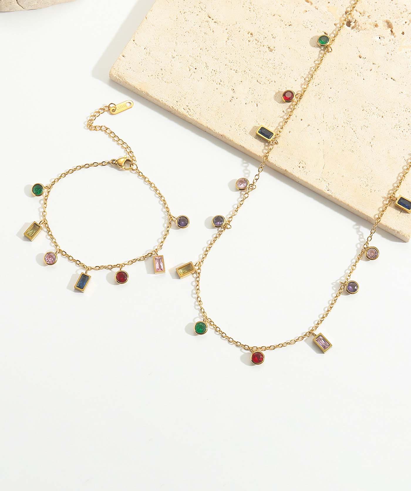 Rainbow Twist Necklace