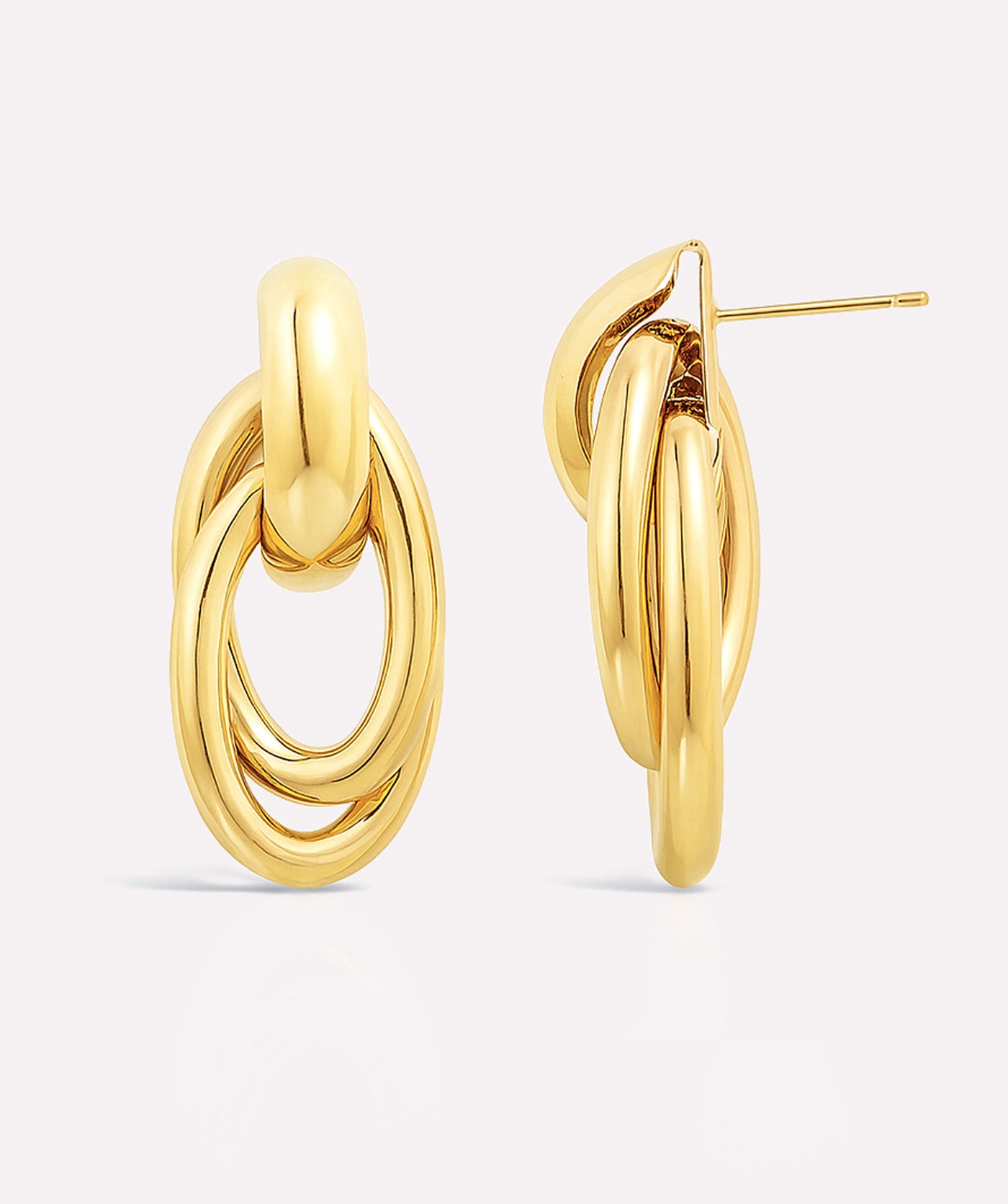 Golden Prism Curve Earrings