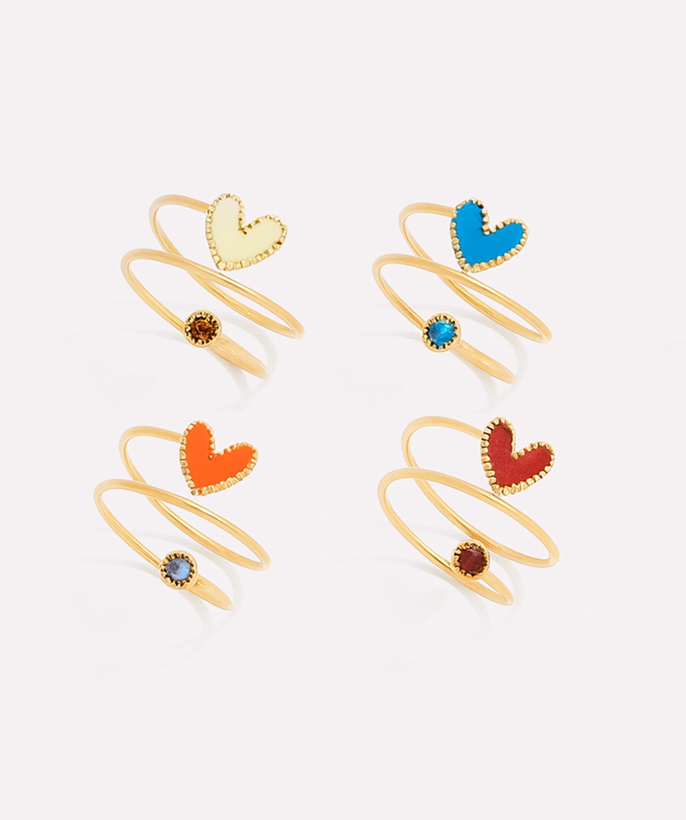 Orange Mono Love Ring