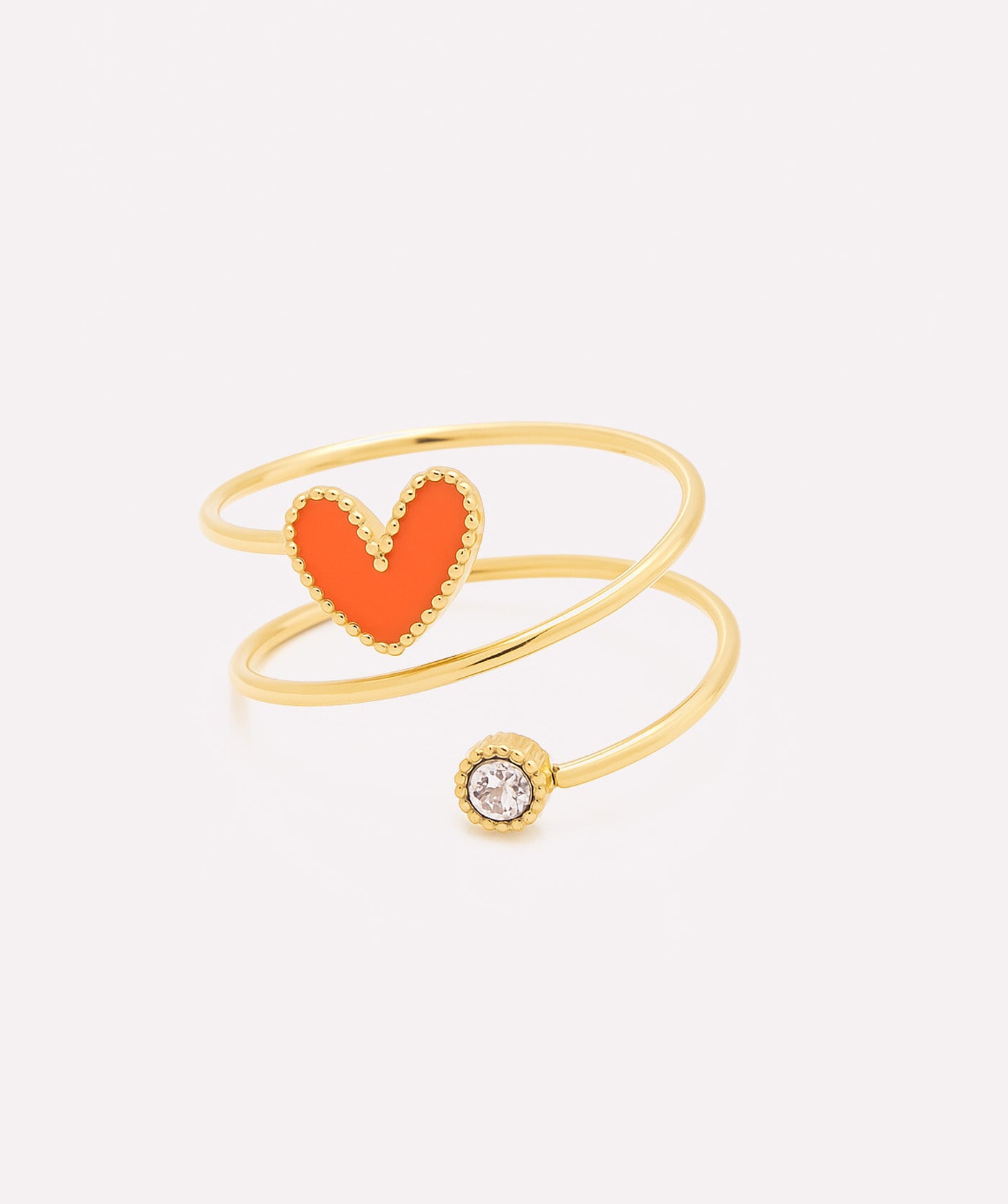 Orange Mono Love Ring