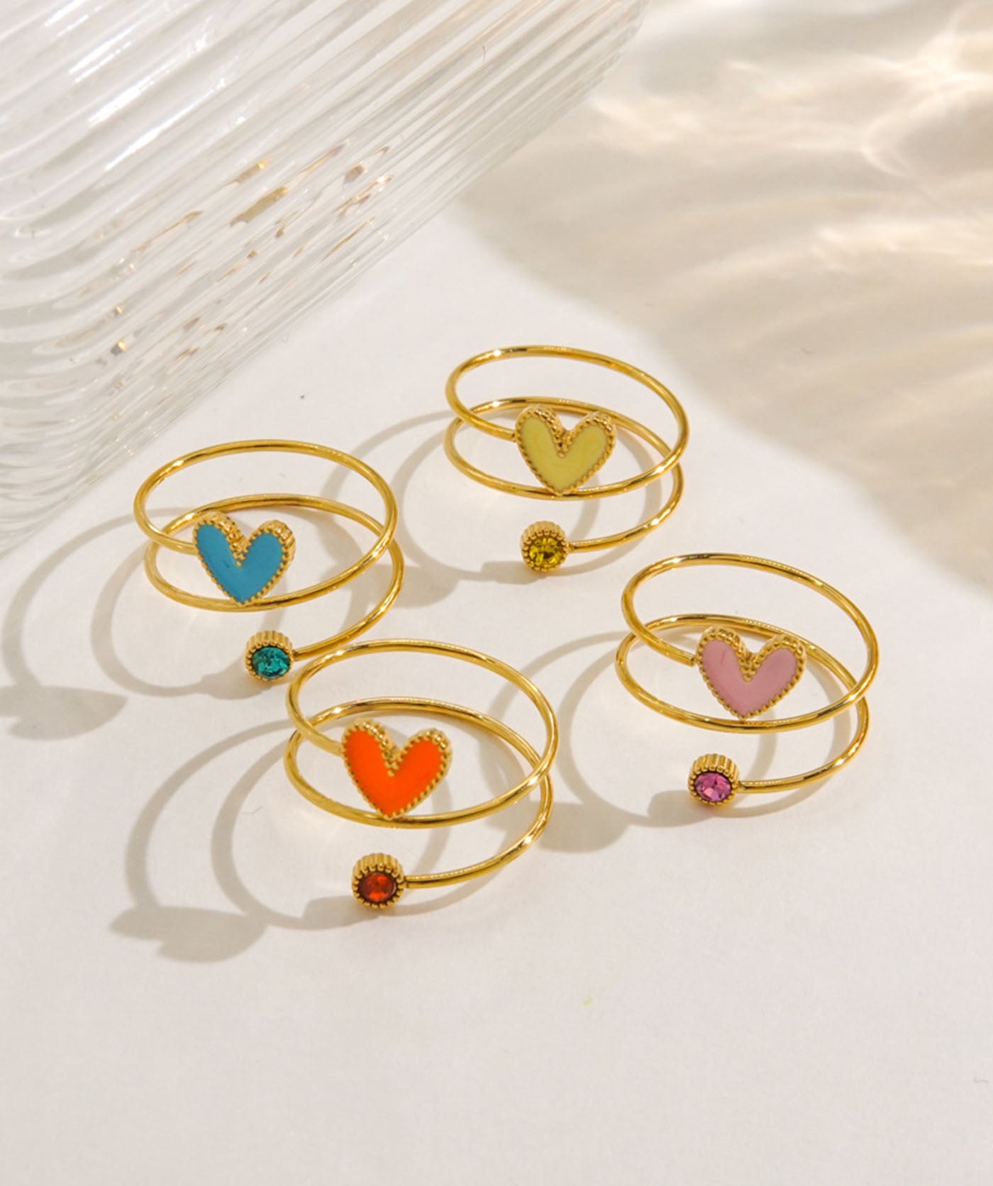 Orange Mono Love Ring