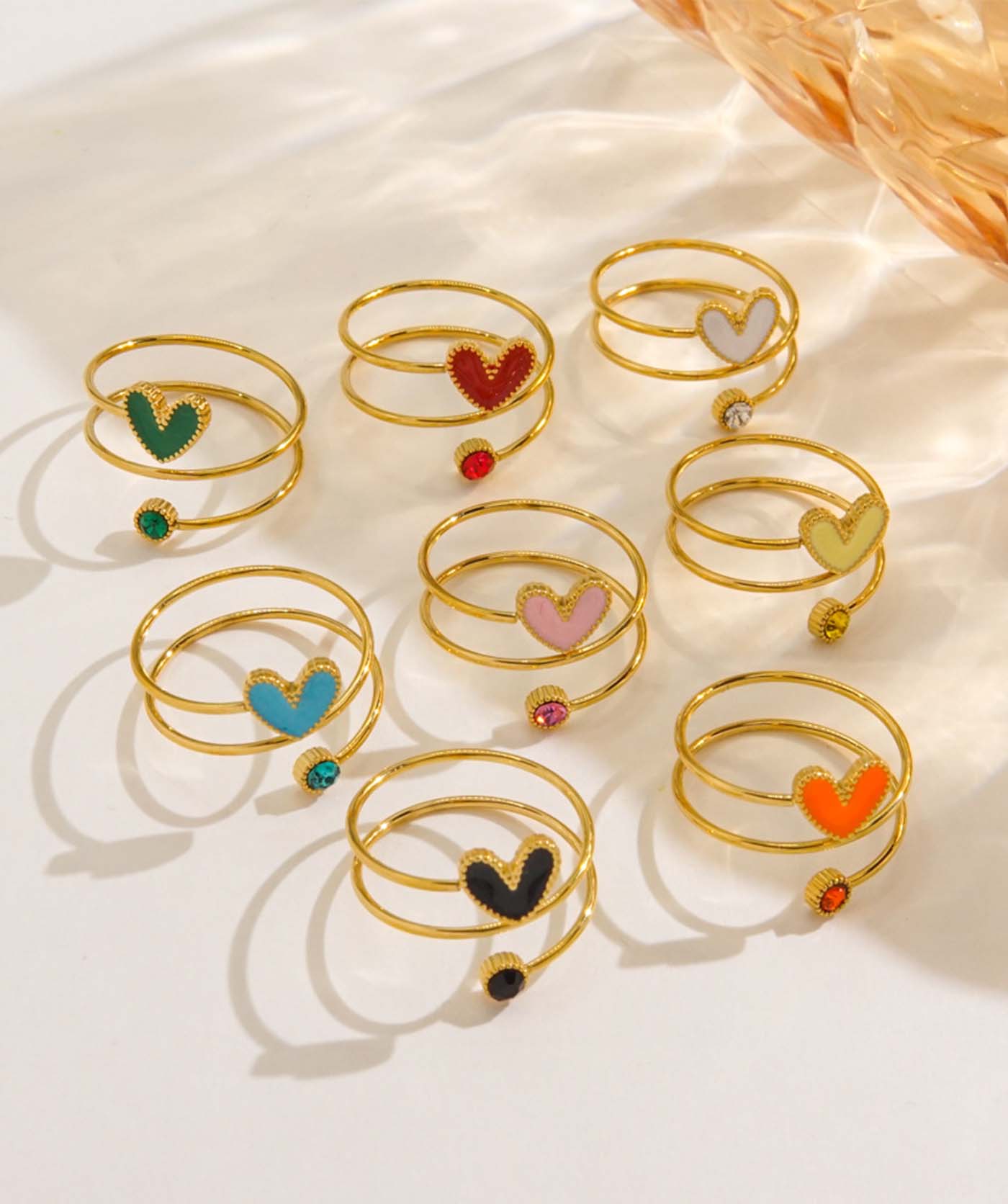Green Mono Love Ring