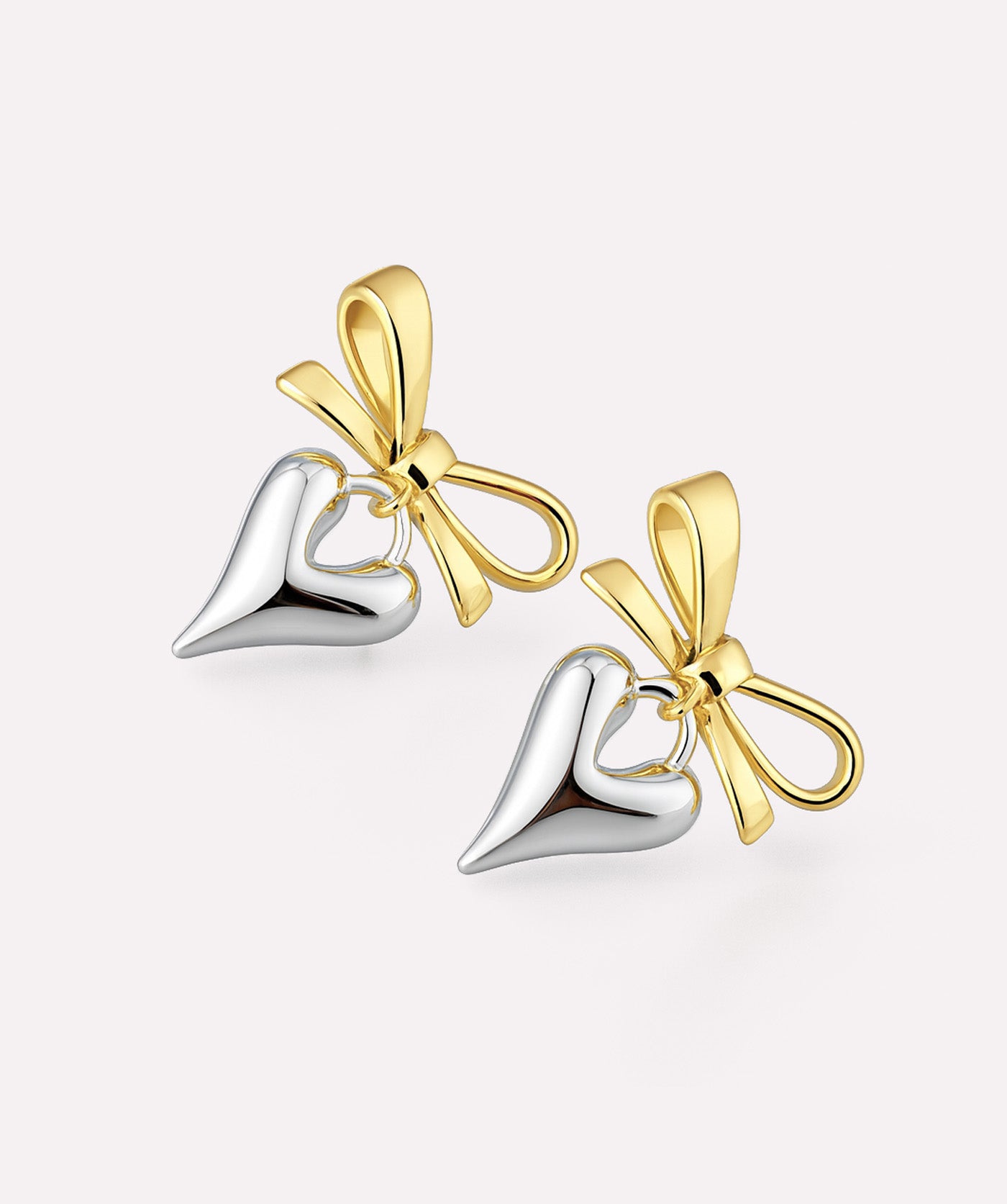 Heart & Bow Earrings