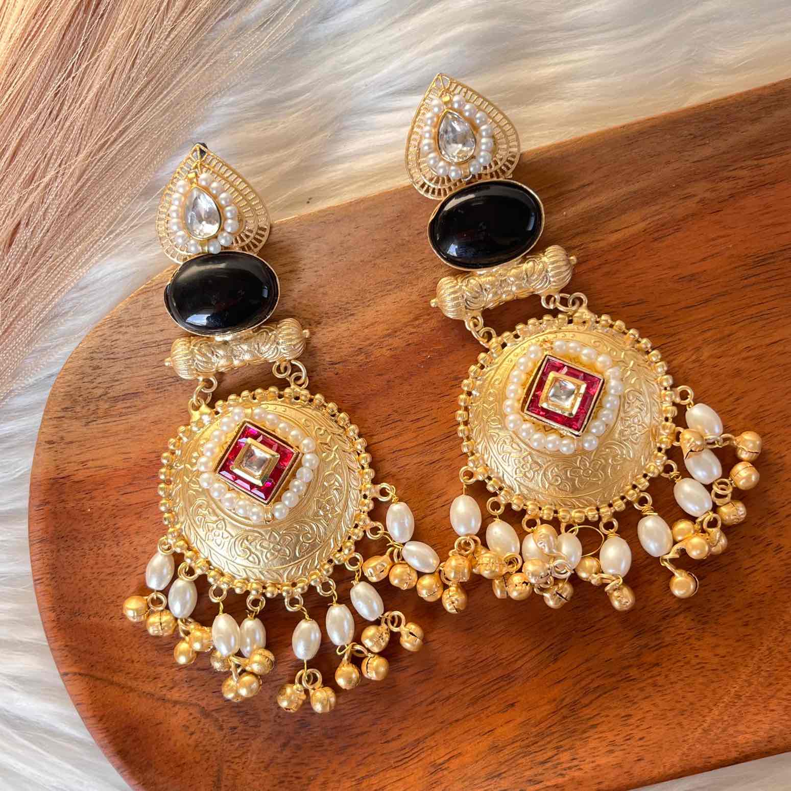 Black Sitara Golden Fusion Earrings - womaniya - Black Sitara Golden Fusion Earrings - womaniya -  -  -  - #tag1# - #tag2# - #tag3# - #tag4#