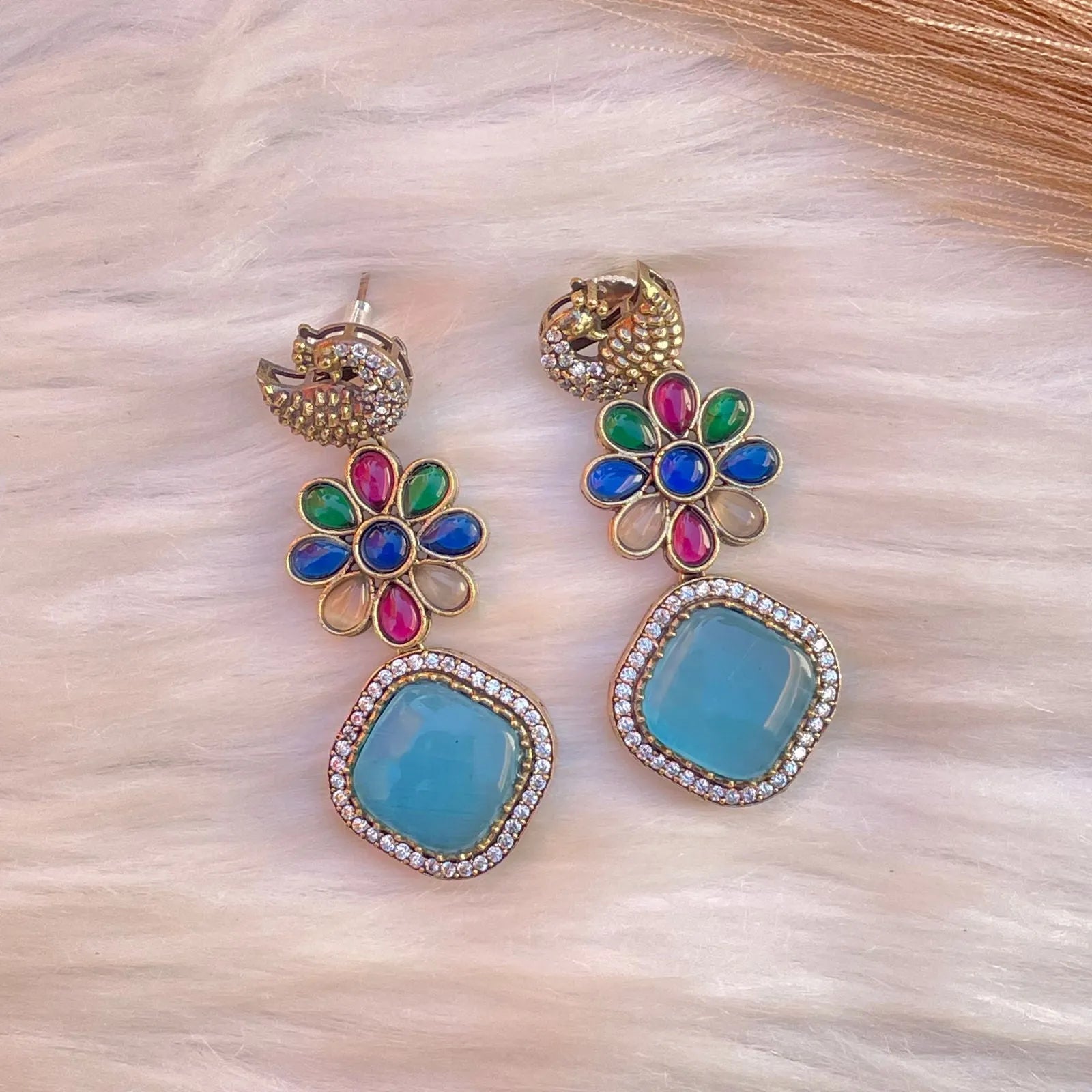 Blue Arabesque Charm Earrings - womaniya - Blue Arabesque Charm Earrings - womaniya -  -  -  - #tag1# - #tag2# - #tag3# - #tag4#