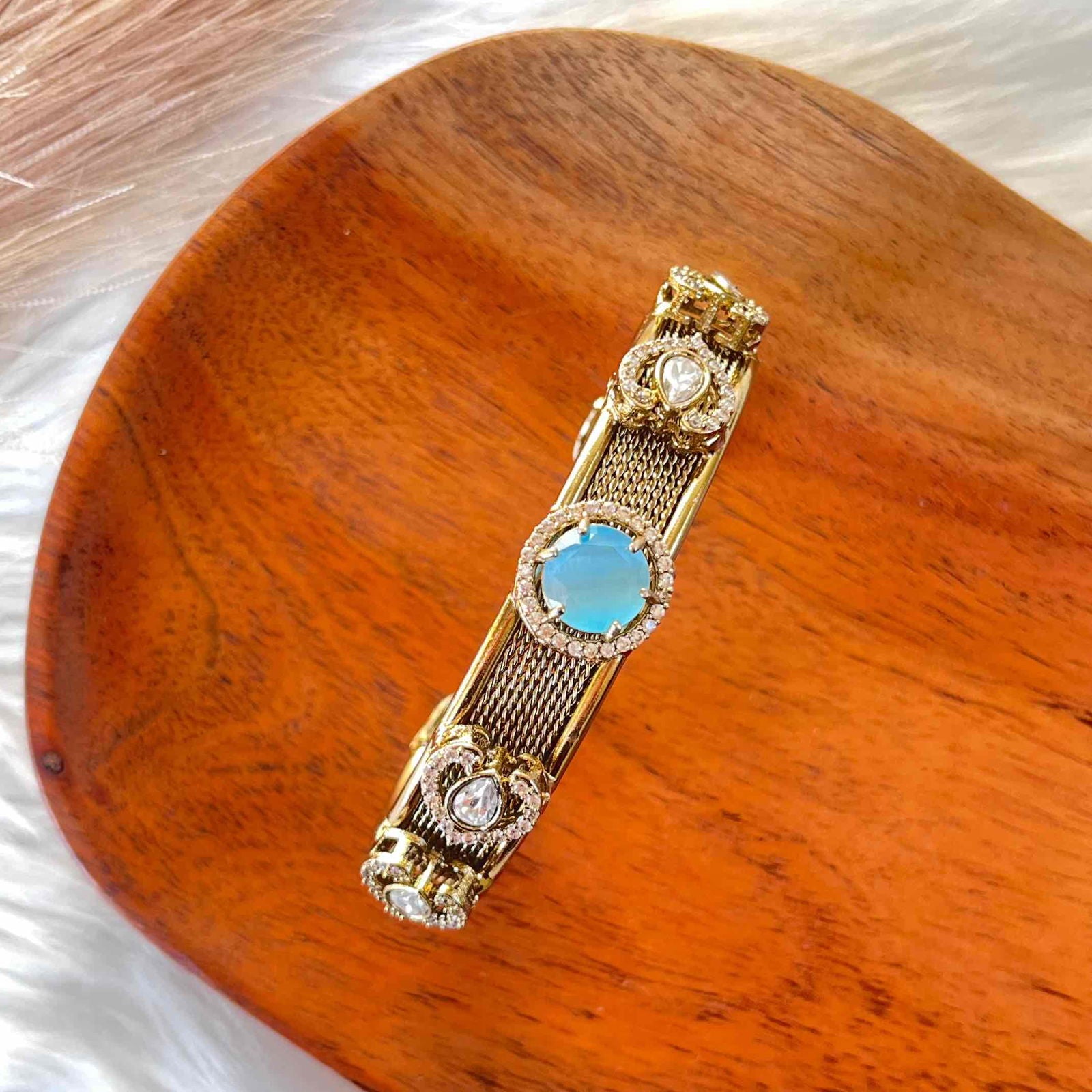 Blue Heart Fusion Bangle - womaniya - Blue Heart Fusion Bangle - womaniya -  -  -  - #tag1# - #tag2# - #tag3# - #tag4#