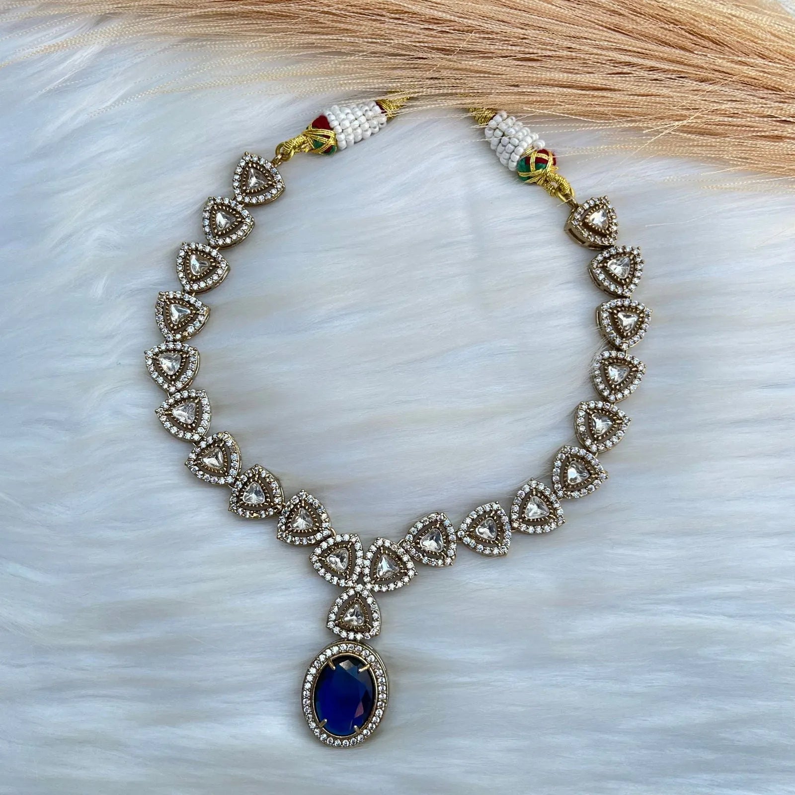 Blue Jewelled Curve Necklace Set - womaniya - Blue Jewelled Curve Necklace Set - womaniya -  -  -  - #tag1# - #tag2# - #tag3# - #tag4#