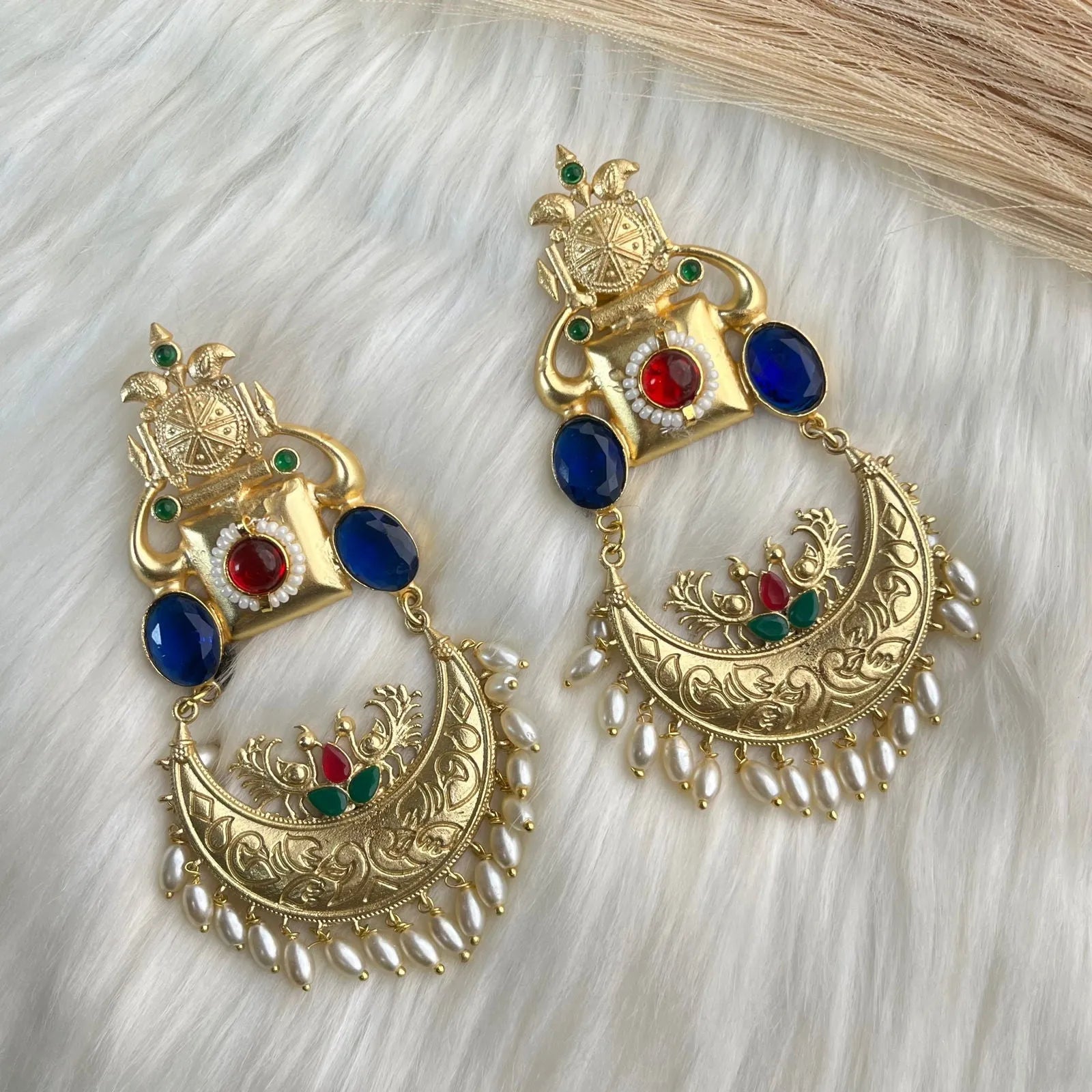 Blue Kundan Lustrous Loops - womaniya - Blue Kundan Lustrous Loops - womaniya -  -  -  - #tag1# - #tag2# - #tag3# - #tag4#
