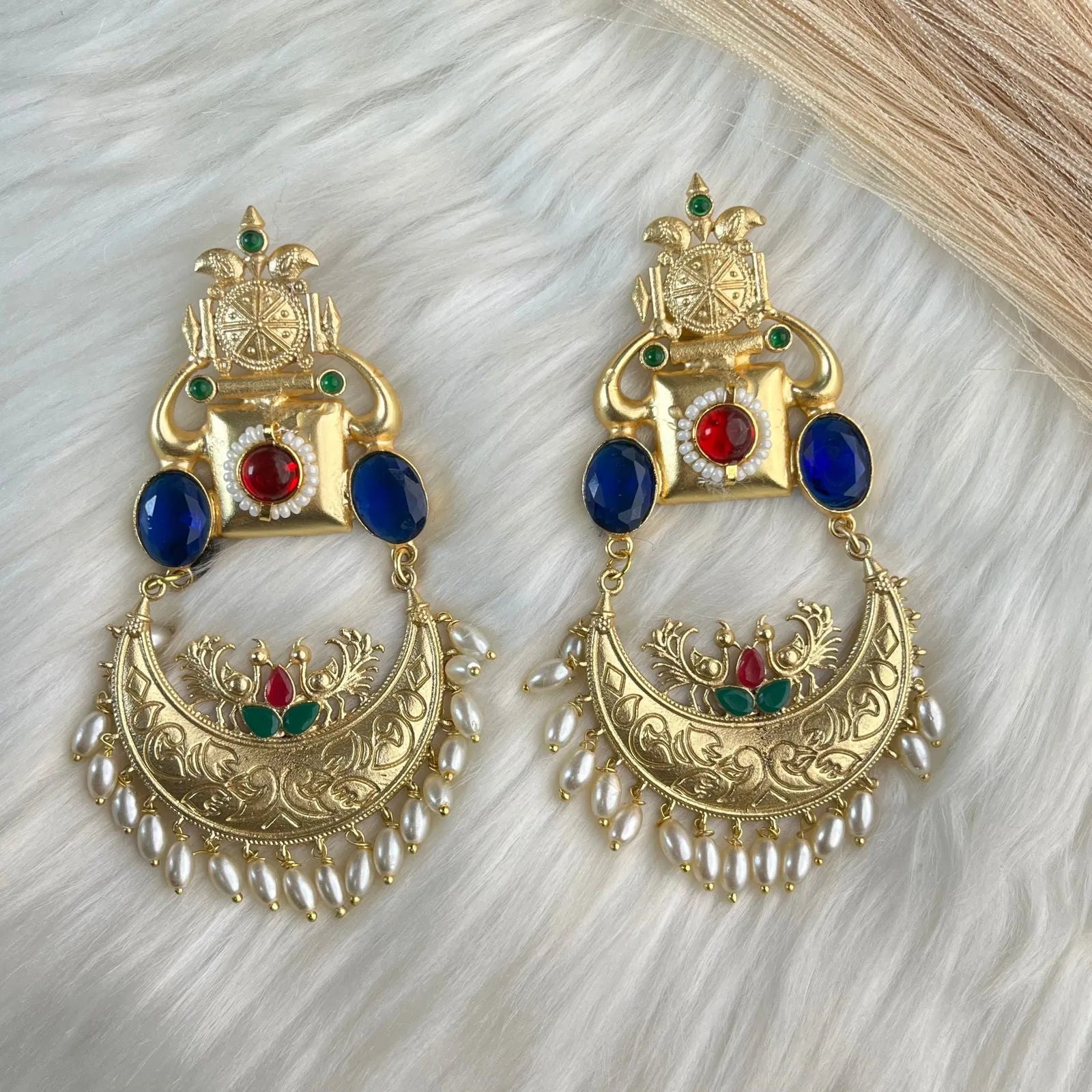Blue Kundan Lustrous Loops - womaniya - Blue Kundan Lustrous Loops - womaniya -  -  -  - #tag1# - #tag2# - #tag3# - #tag4#