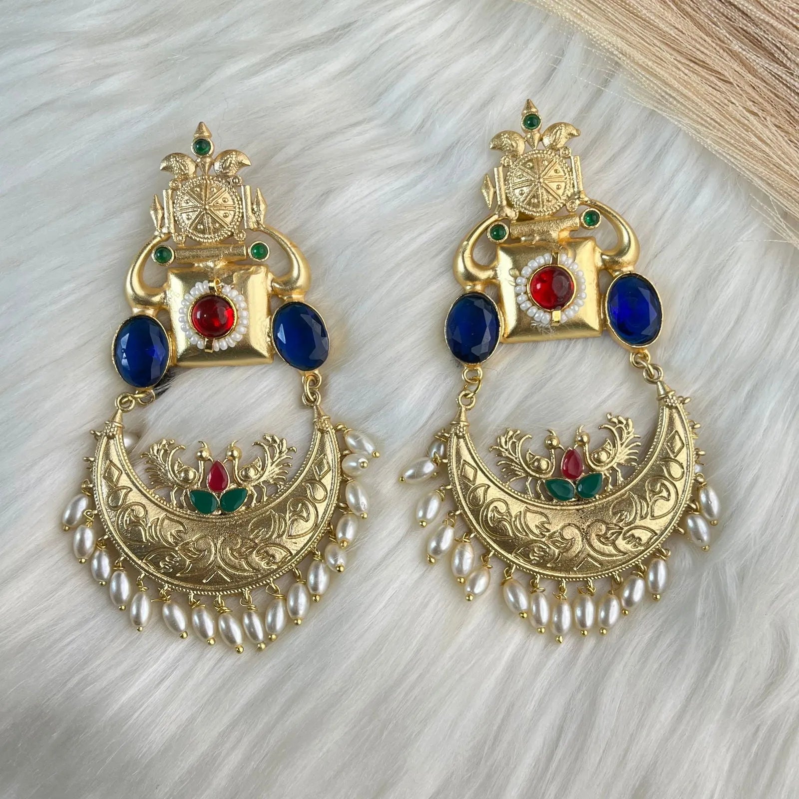 Blue Kundan Lustrous Loops - womaniya - Blue Kundan Lustrous Loops - womaniya -  -  -  - #tag1# - #tag2# - #tag3# - #tag4#