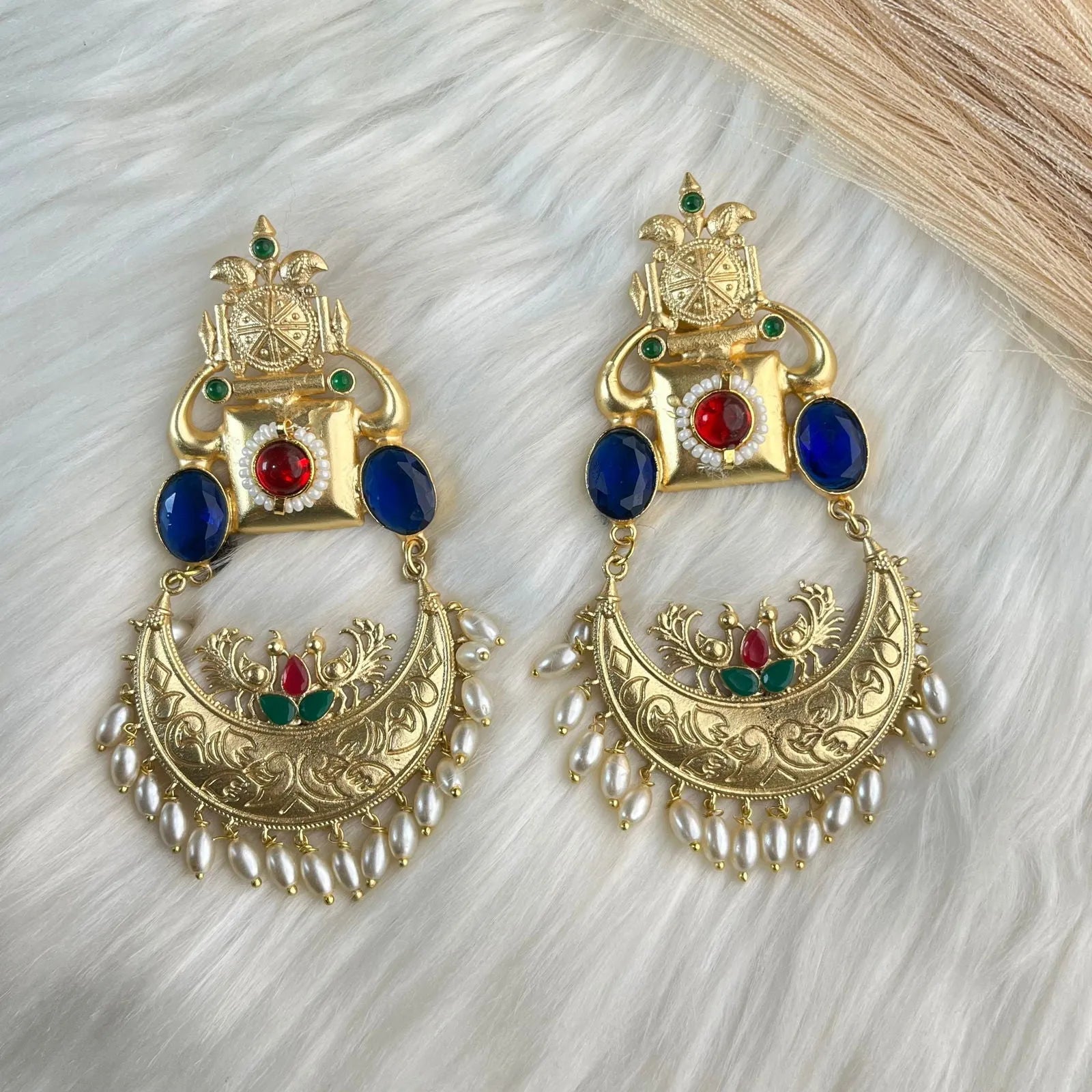 Blue Kundan Lustrous Loops - womaniya - Blue Kundan Lustrous Loops - womaniya -  -  -  - #tag1# - #tag2# - #tag3# - #tag4#
