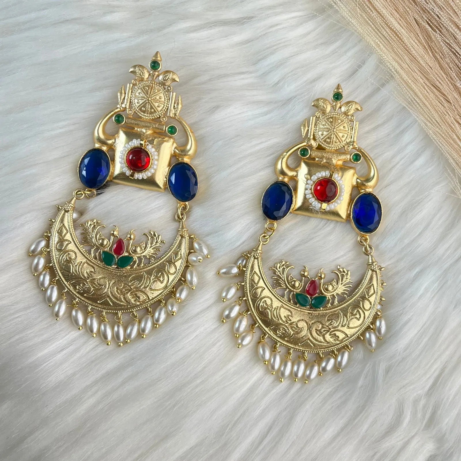 Blue Kundan Lustrous Loops - womaniya - Blue Kundan Lustrous Loops - womaniya -  -  -  - #tag1# - #tag2# - #tag3# - #tag4#