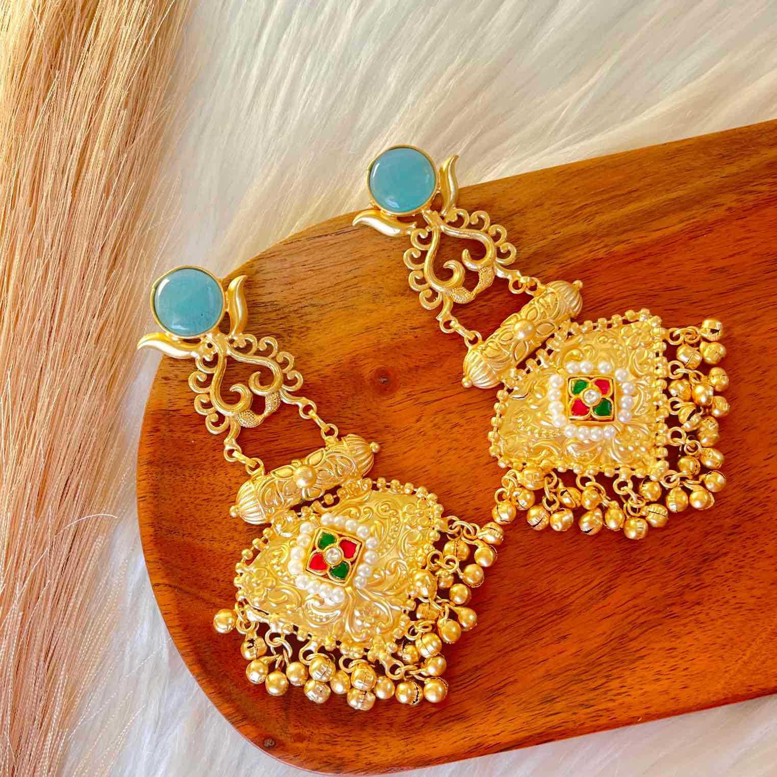 Blue Royal Golden Fusion Earrings - womaniya - Blue Royal Golden Fusion Earrings - womaniya -  -  -  - #tag1# - #tag2# - #tag3# - #tag4#