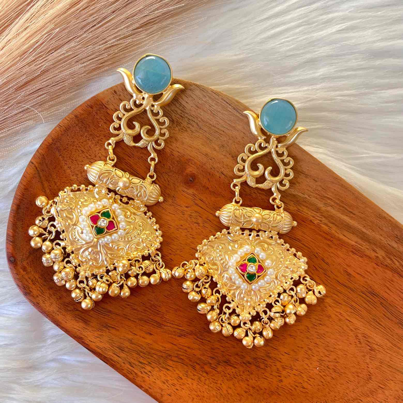Blue Royal Golden Fusion Earrings - womaniya - Blue Royal Golden Fusion Earrings - womaniya -  -  -  - #tag1# - #tag2# - #tag3# - #tag4#