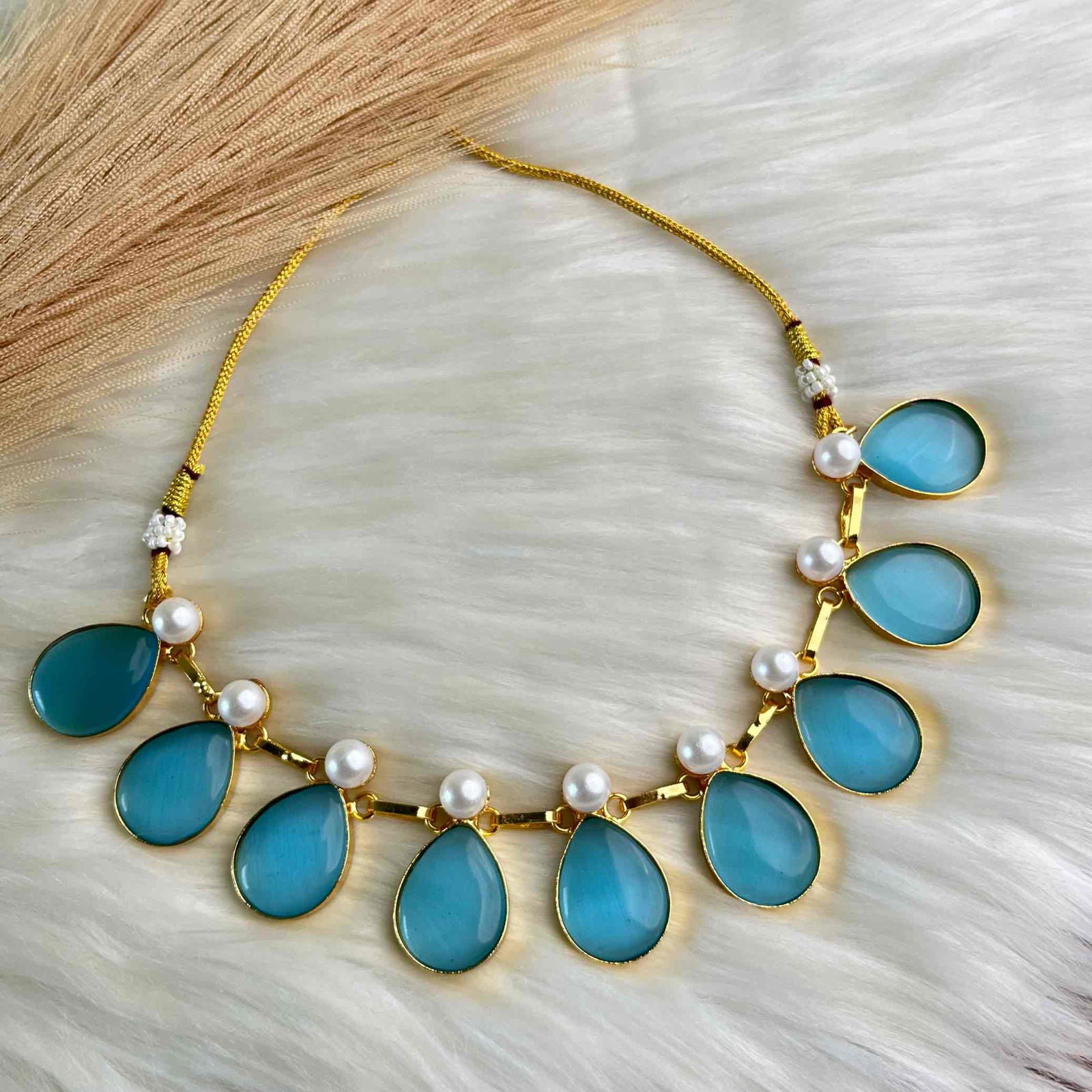 Blue Sophia Drops Necklace Set - womaniya - Blue Sophia Drops Necklace Set - womaniya -  -  -  - #tag1# - #tag2# - #tag3# - #tag4#