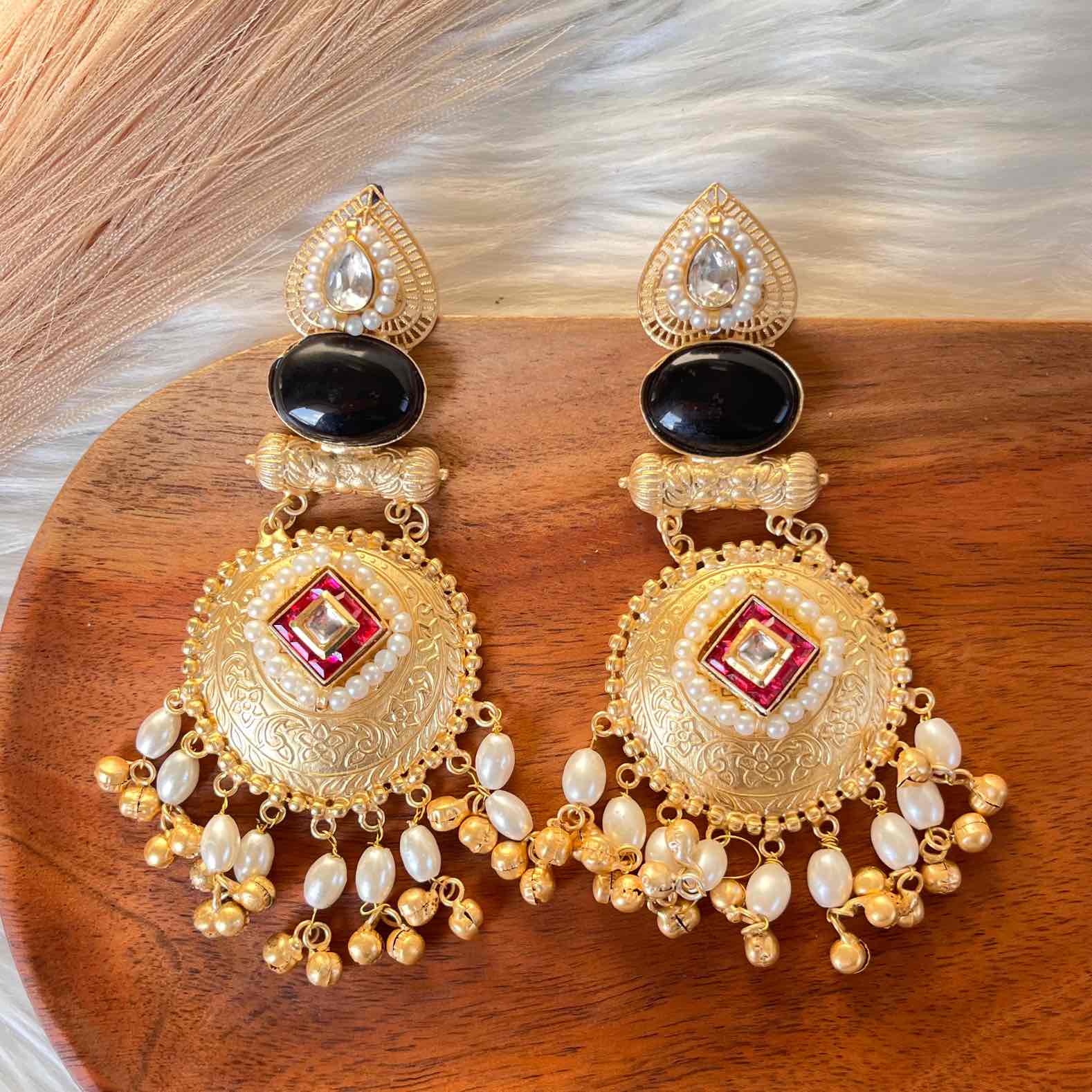 Green - Pink Sitara Golden Fusion Earrings - womaniya - Green - Pink Sitara Golden Fusion Earrings - womaniya -  -  -  - #tag1# - #tag2# - #tag3# - #tag4#