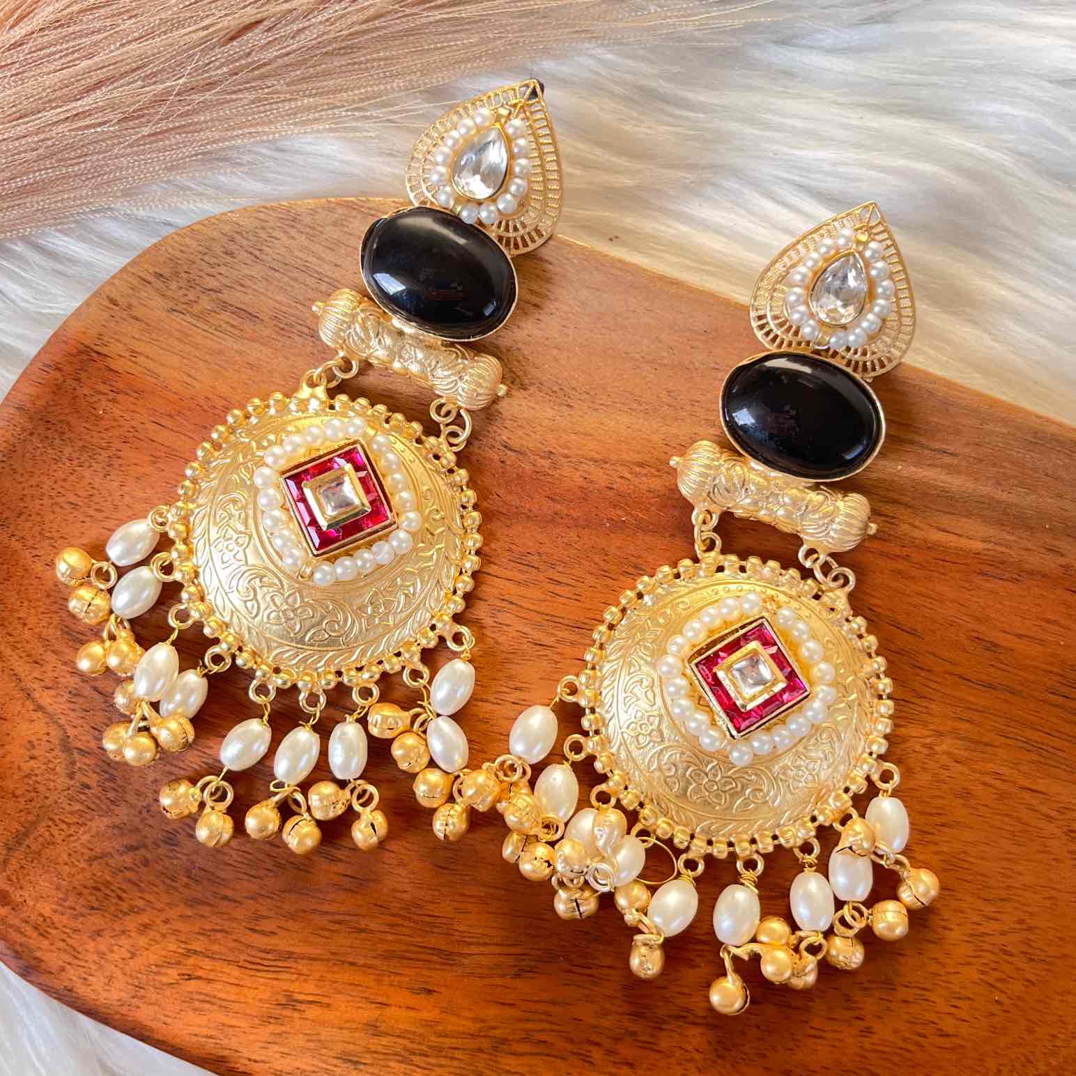 Green - Pink Sitara Golden Fusion Earrings - womaniya - Green - Pink Sitara Golden Fusion Earrings - womaniya -  -  -  - #tag1# - #tag2# - #tag3# - #tag4#