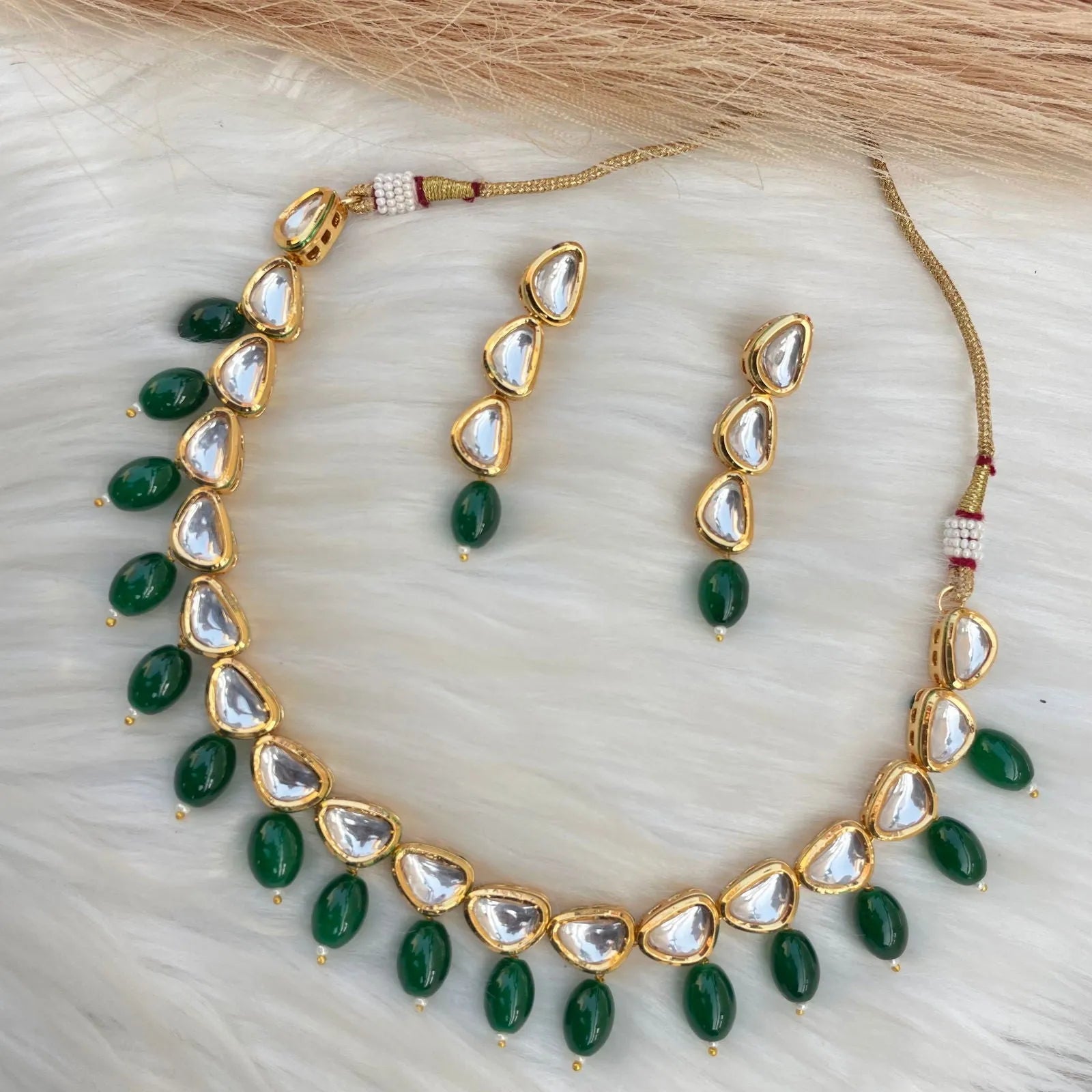 Green Ancestral Shine Necklace Set - womaniya - Green Ancestral Shine Necklace Set - womaniya -  -  -  - #tag1# - #tag2# - #tag3# - #tag4#