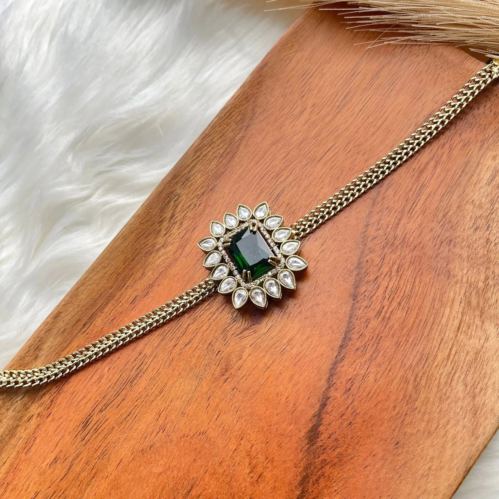Green Ethereal Fusion Necklace Set - womaniya - Green Ethereal Fusion Necklace Set - womaniya -  -  -  - #tag1# - #tag2# - #tag3# - #tag4#