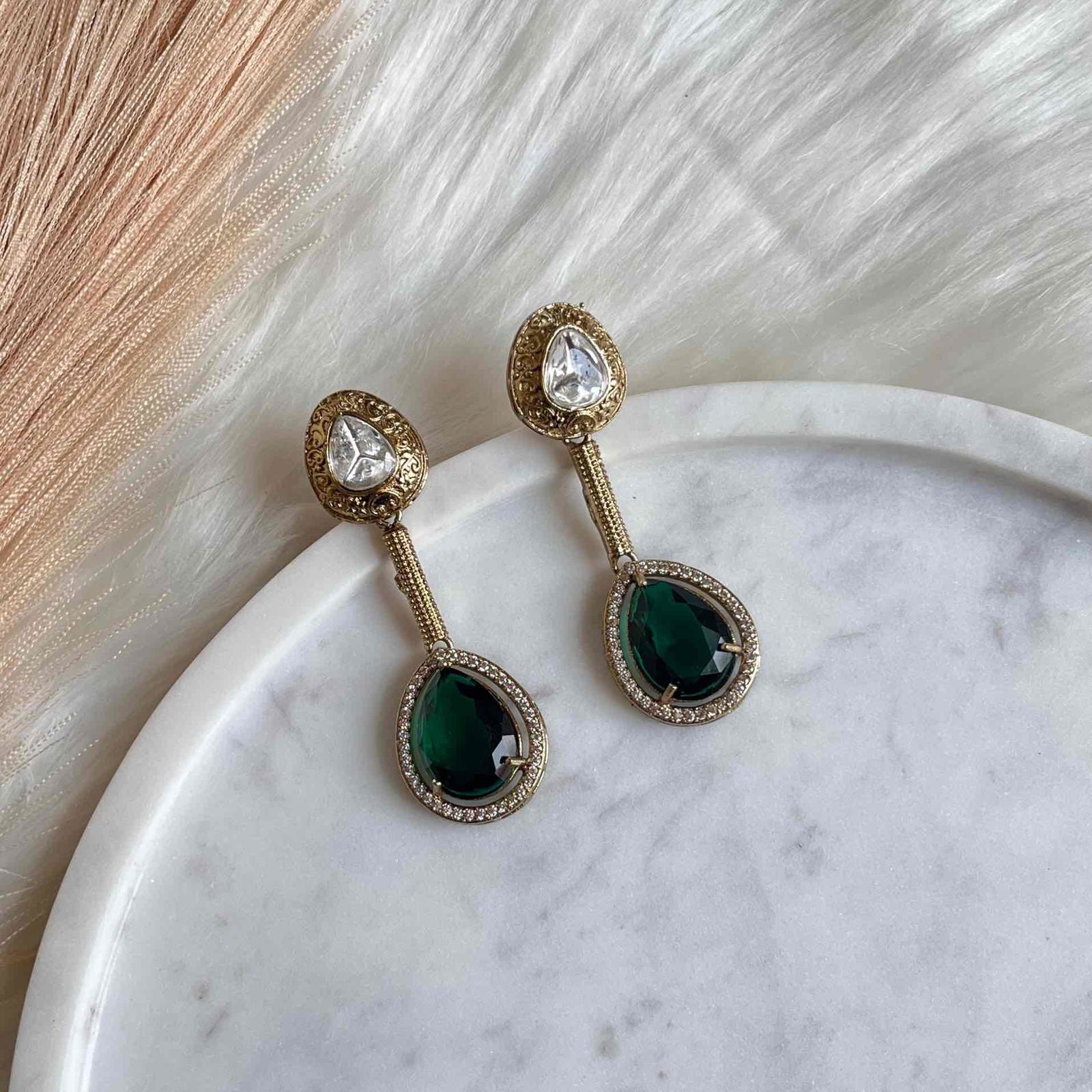 Green Oval Fusion AD Earrings - womaniya - Green Oval Fusion AD Earrings - womaniya -  -  -  - #tag1# - #tag2# - #tag3# - #tag4#