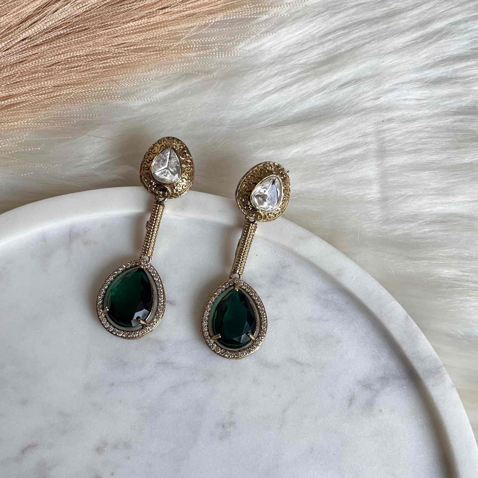 Green Oval Fusion AD Earrings - womaniya - Green Oval Fusion AD Earrings - womaniya -  -  -  - #tag1# - #tag2# - #tag3# - #tag4#