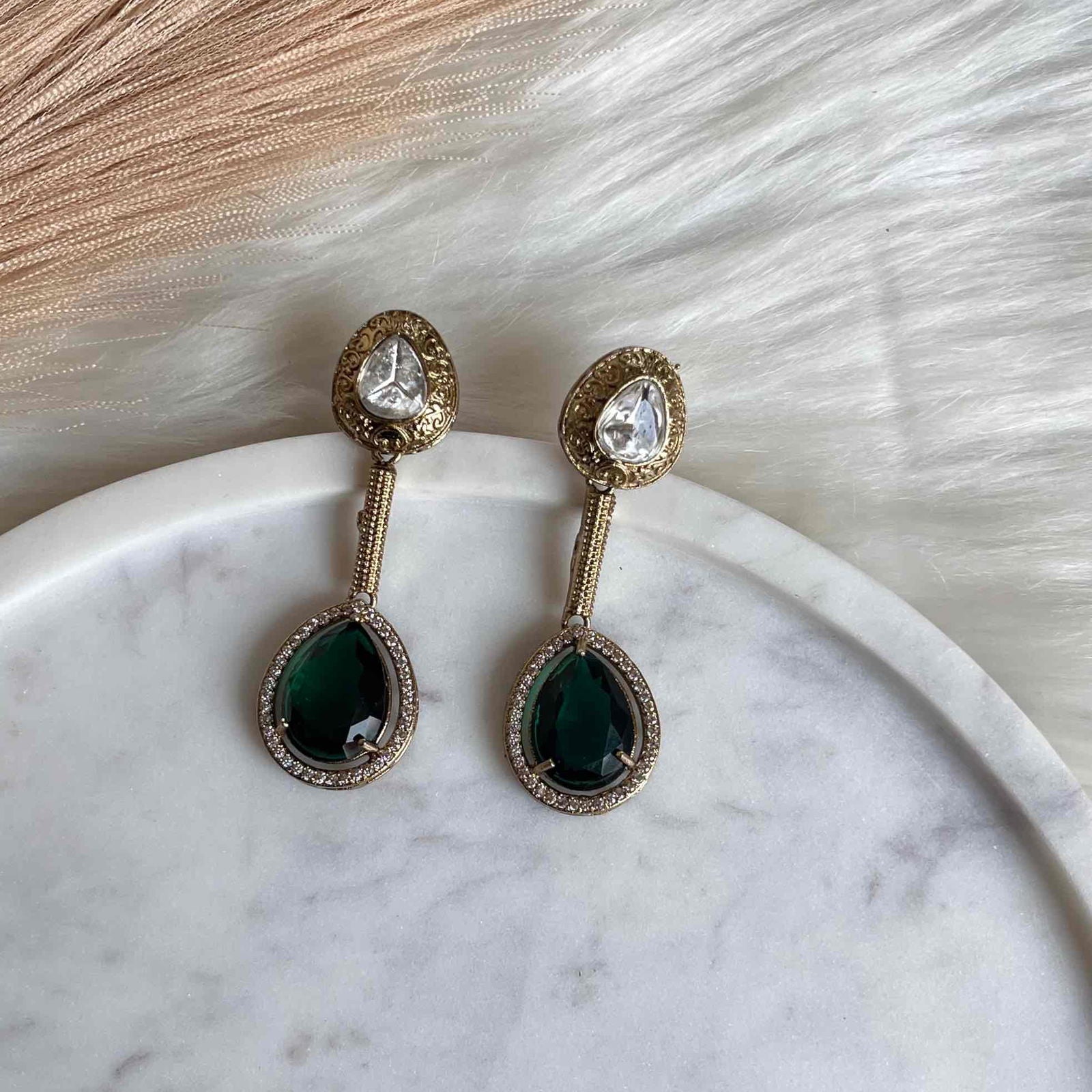 Green Oval Fusion AD Earrings - womaniya - Green Oval Fusion AD Earrings - womaniya -  -  -  - #tag1# - #tag2# - #tag3# - #tag4#