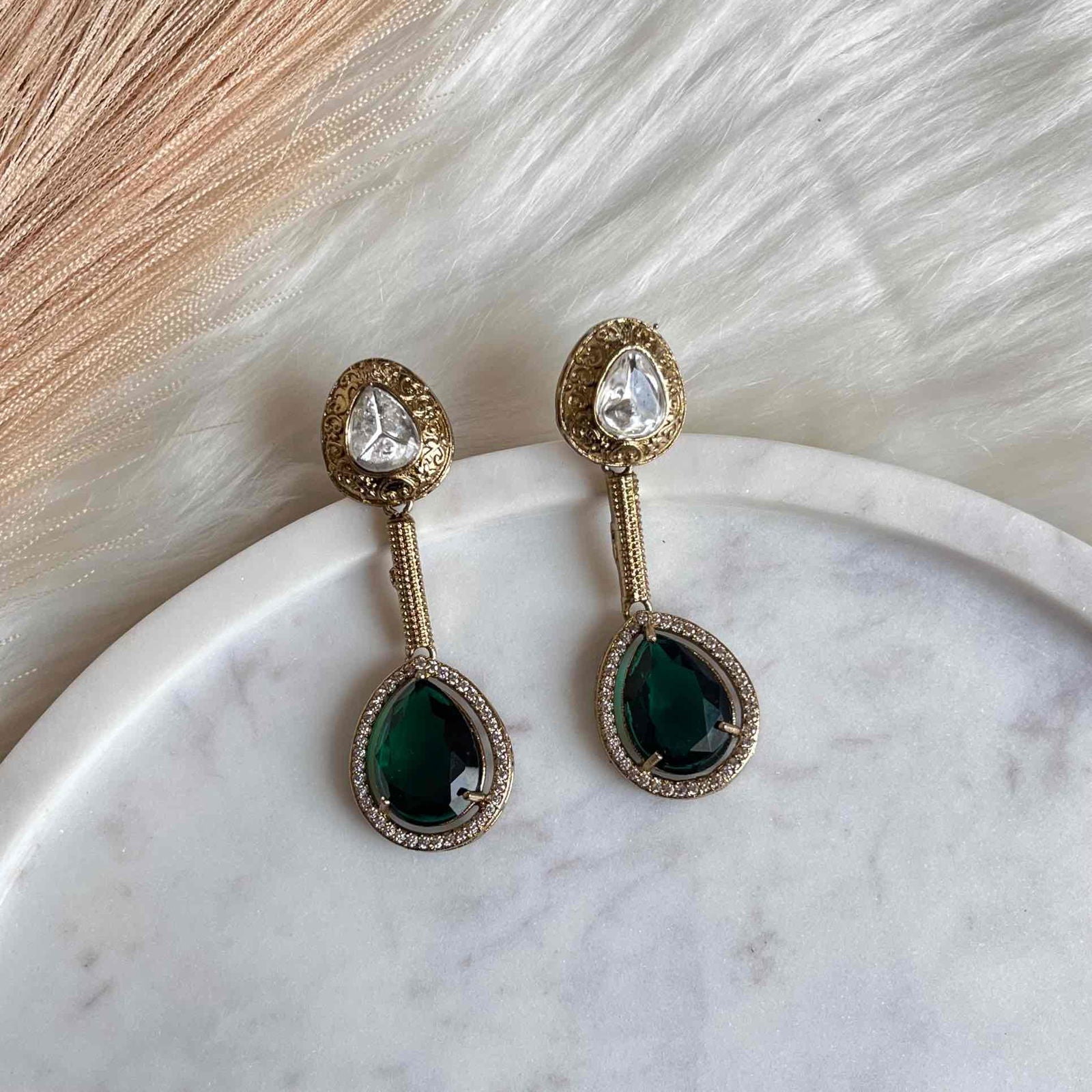 Green Oval Fusion AD Earrings - womaniya - Green Oval Fusion AD Earrings - womaniya -  -  -  - #tag1# - #tag2# - #tag3# - #tag4#