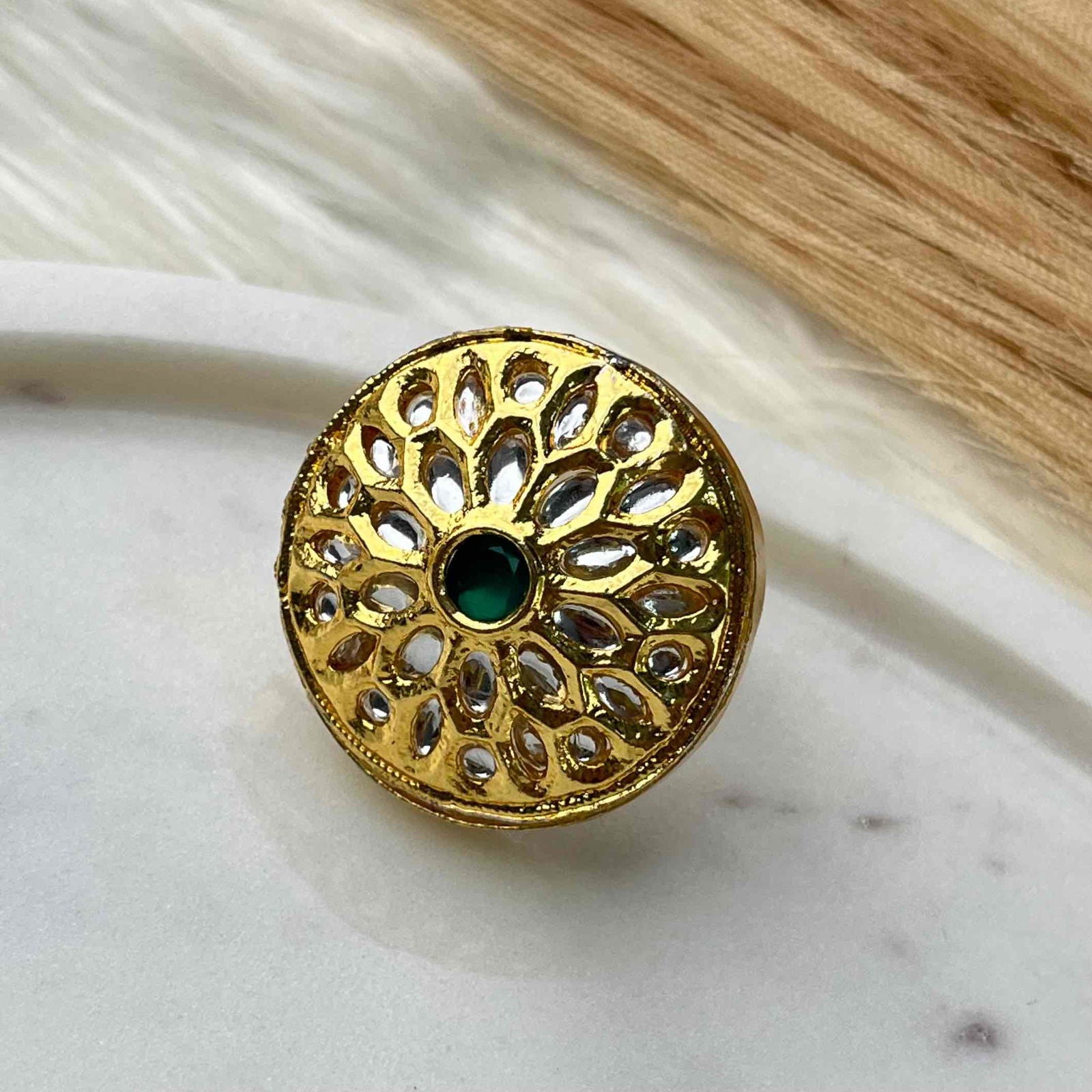 Green Round Flower Golden Ring - womaniya - Green Round Flower Golden Ring - womaniya -  -  -  - #tag1# - #tag2# - #tag3# - #tag4#