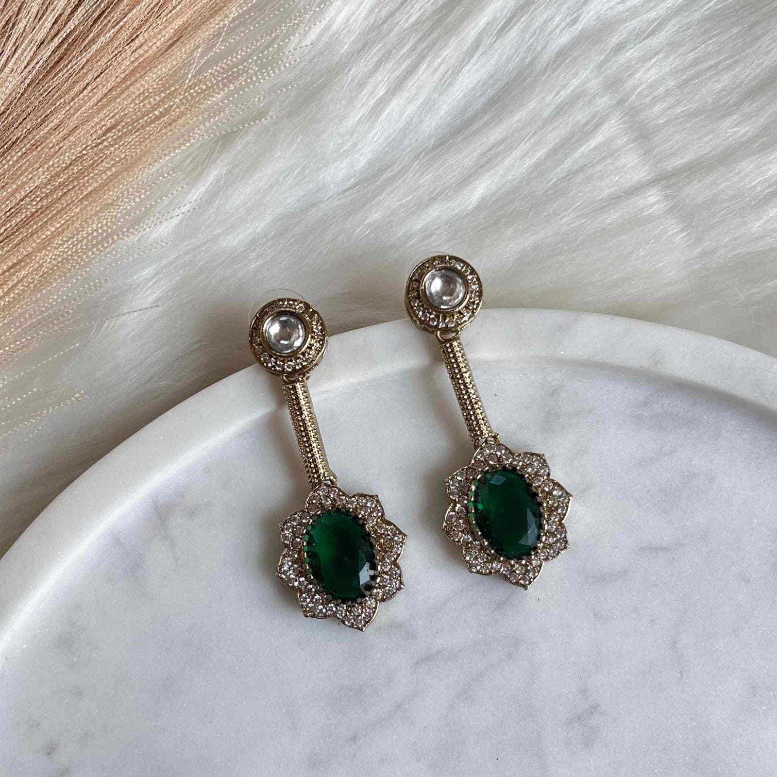 Green Round Fusion AD Earrings - womaniya - Green Round Fusion AD Earrings - womaniya -  -  -  - #tag1# - #tag2# - #tag3# - #tag4#