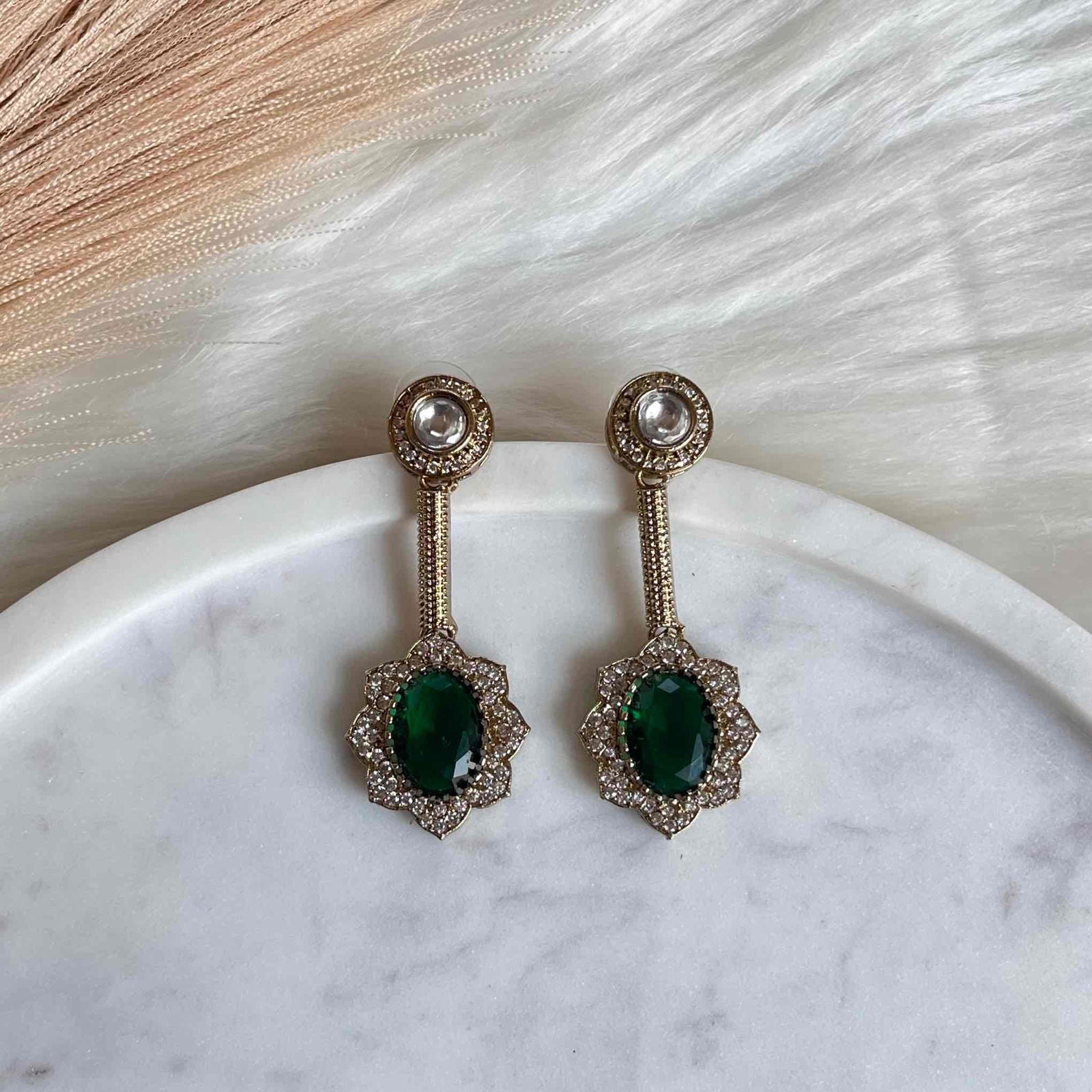 Green Round Fusion AD Earrings - womaniya - Green Round Fusion AD Earrings - womaniya -  -  -  - #tag1# - #tag2# - #tag3# - #tag4#