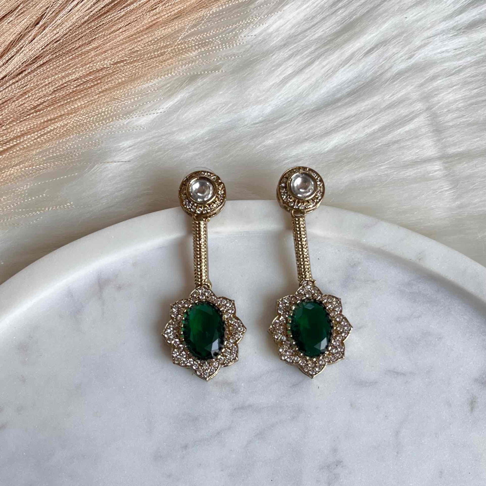 Green Round Fusion AD Earrings - womaniya - Green Round Fusion AD Earrings - womaniya -  -  -  - #tag1# - #tag2# - #tag3# - #tag4#