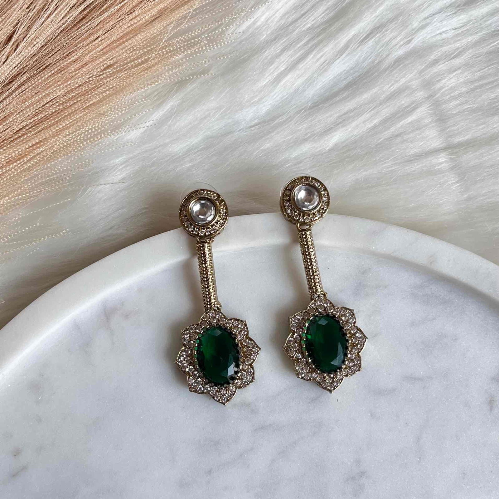 Green Round Fusion AD Earrings - womaniya - Green Round Fusion AD Earrings - womaniya -  -  -  - #tag1# - #tag2# - #tag3# - #tag4#
