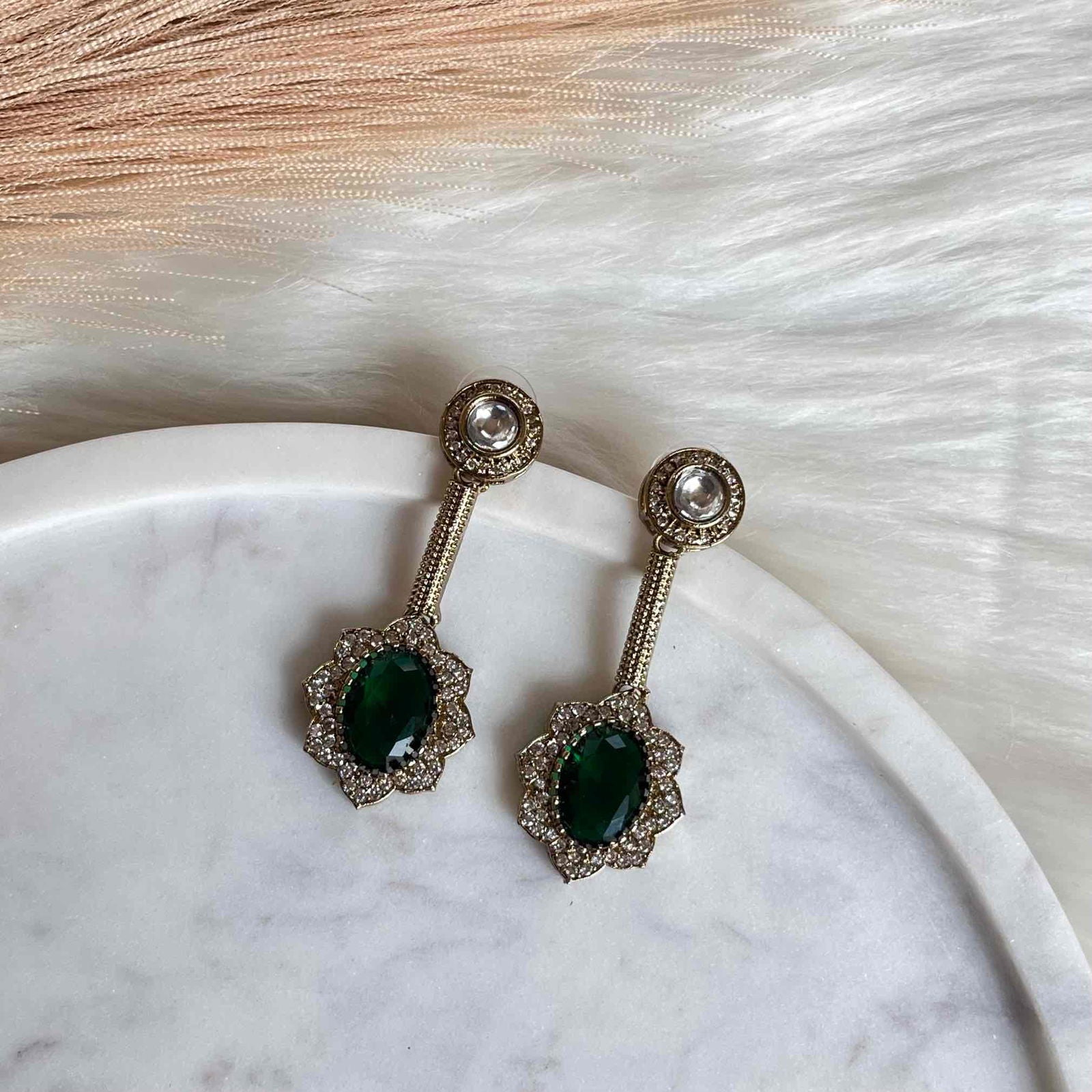 Green Round Fusion AD Earrings - womaniya - Green Round Fusion AD Earrings - womaniya -  -  -  - #tag1# - #tag2# - #tag3# - #tag4#