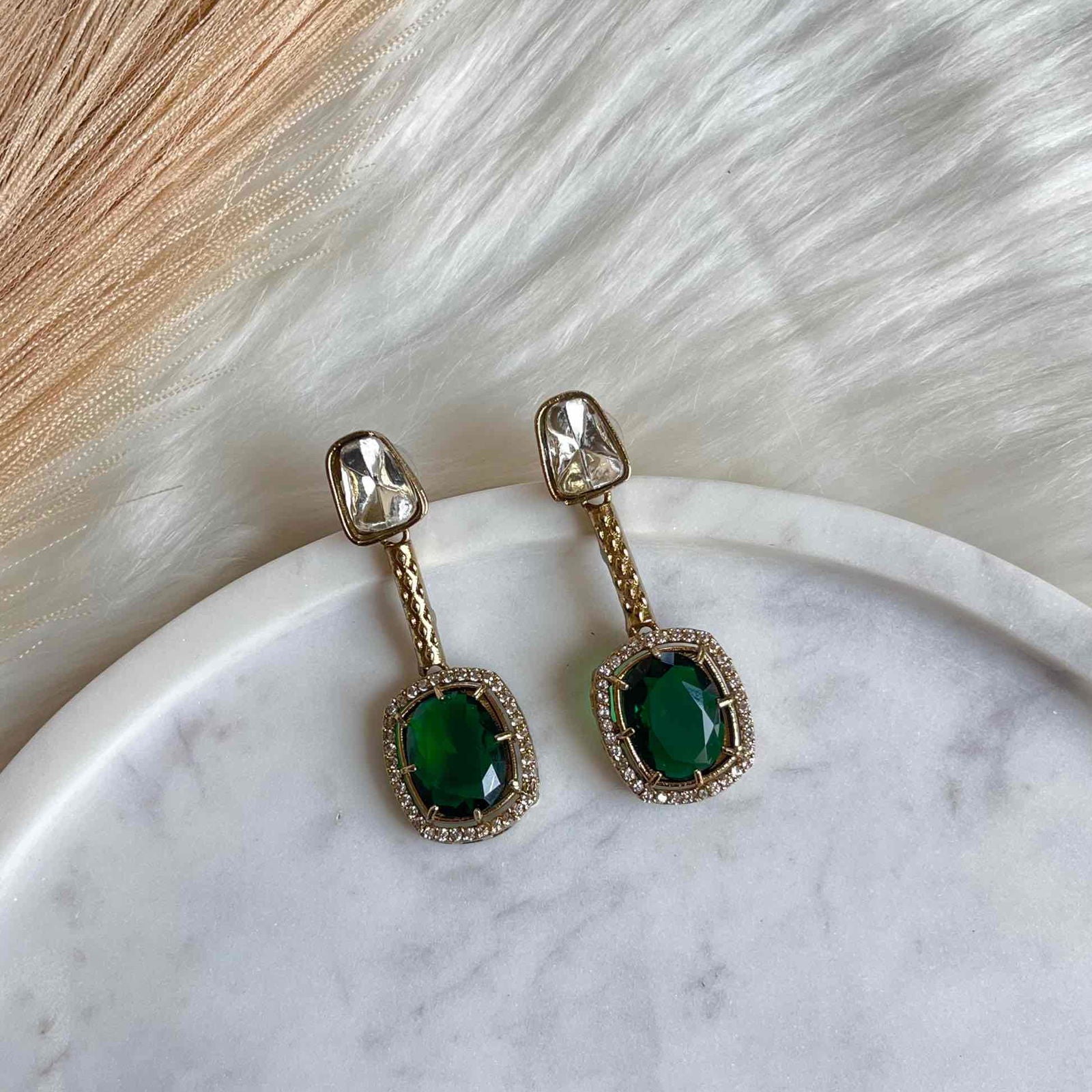 Green Square Fusion AD Earrings - womaniya - Green Square Fusion AD Earrings - womaniya -  -  -  - #tag1# - #tag2# - #tag3# - #tag4#