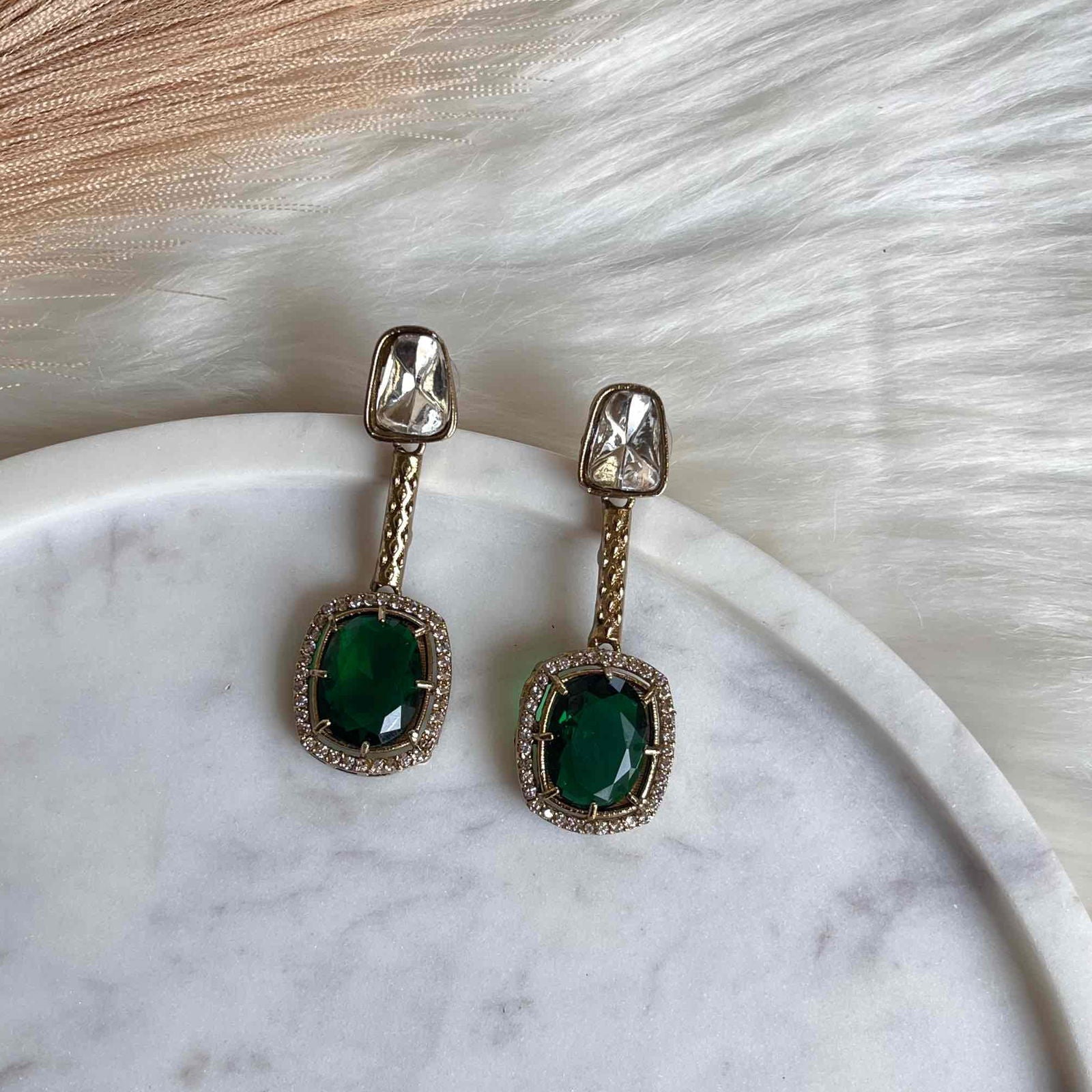 Green Square Fusion AD Earrings - womaniya - Green Square Fusion AD Earrings - womaniya -  -  -  - #tag1# - #tag2# - #tag3# - #tag4#