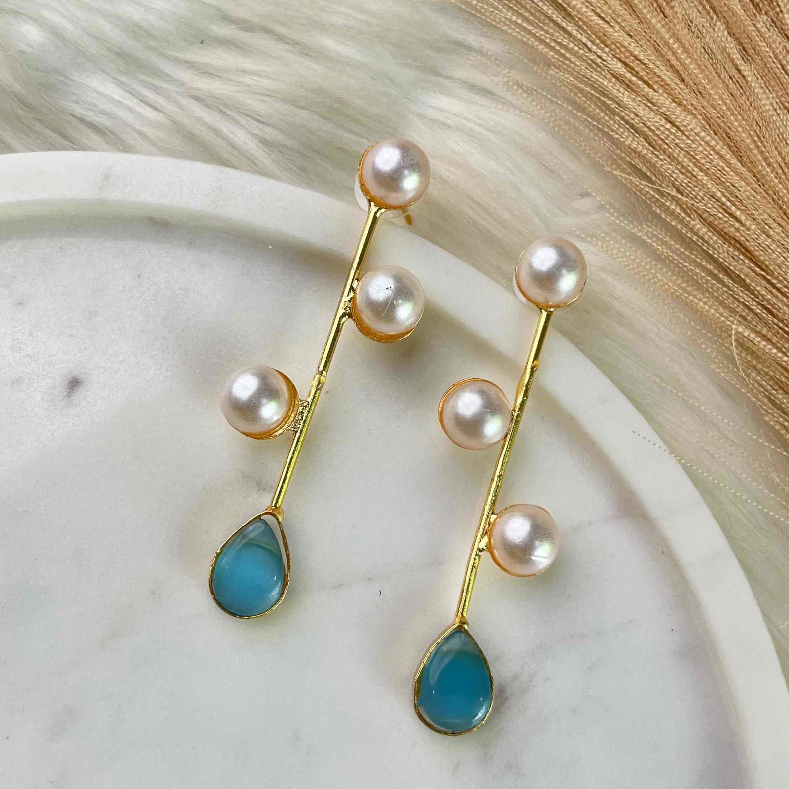 Light Blue Triple Pearl Drop - womaniya - Light Blue Triple Pearl Drop - womaniya -  -  -  - #tag1# - #tag2# - #tag3# - #tag4#