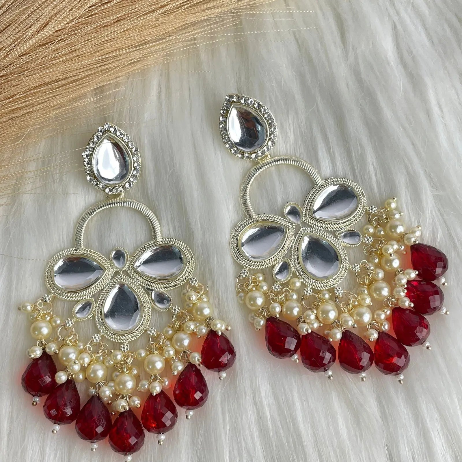 Maroon Floral Kundan Earrings - womaniya - Maroon Floral Kundan Earrings - womaniya -  -  -  - #tag1# - #tag2# - #tag3# - #tag4#