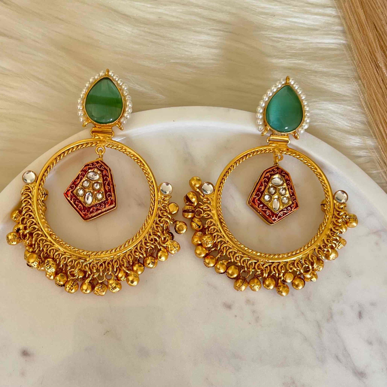 Mint Naina Golden Fusion Earrings - womaniya - Mint Naina Golden Fusion Earrings - womaniya -  -  -  - #tag1# - #tag2# - #tag3# - #tag4#
