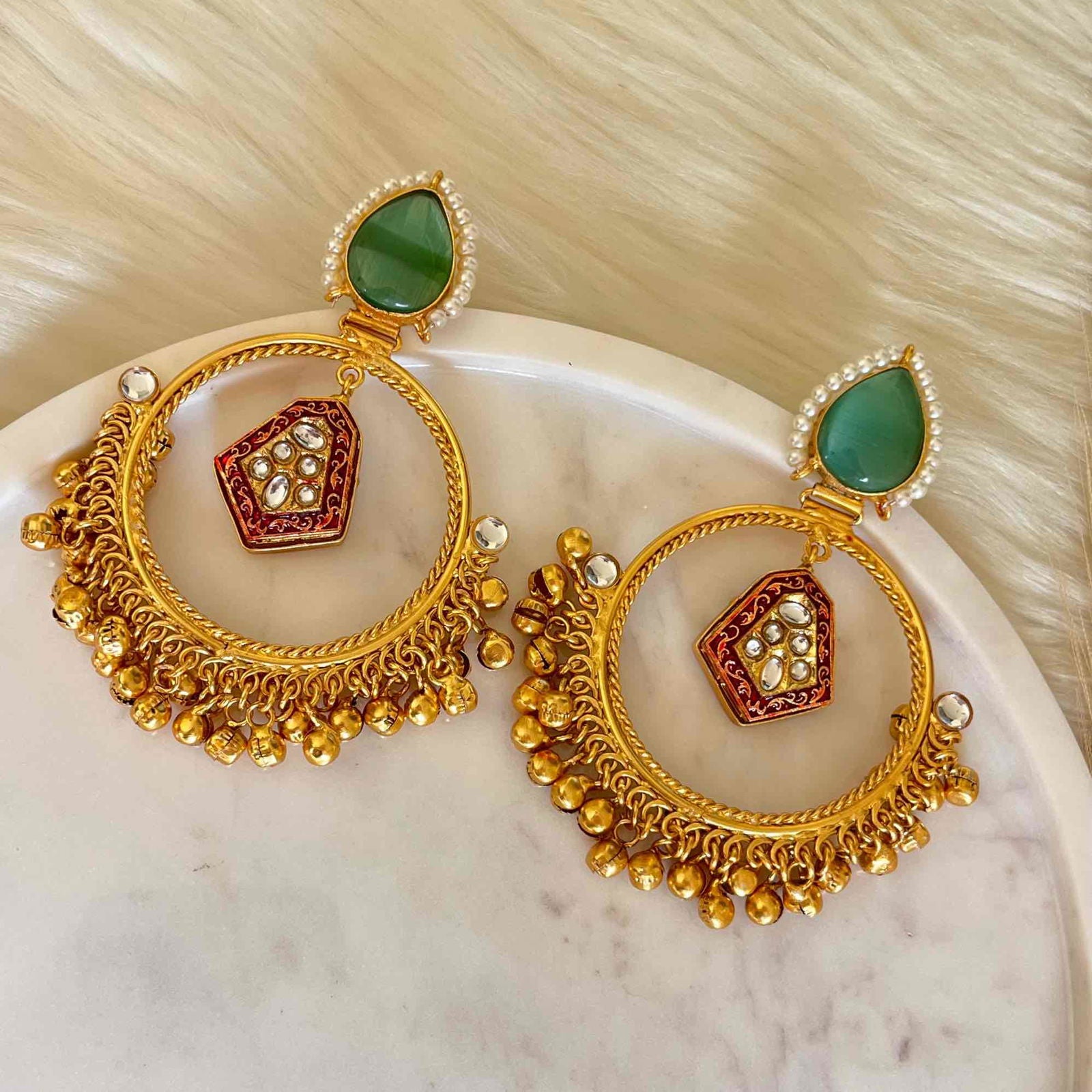 Mint Naina Golden Fusion Earrings - womaniya - Mint Naina Golden Fusion Earrings - womaniya -  -  -  - #tag1# - #tag2# - #tag3# - #tag4#