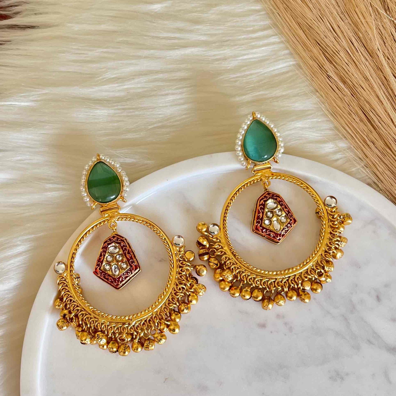 Mint Naina Golden Fusion Earrings - womaniya - Mint Naina Golden Fusion Earrings - womaniya -  -  -  - #tag1# - #tag2# - #tag3# - #tag4#